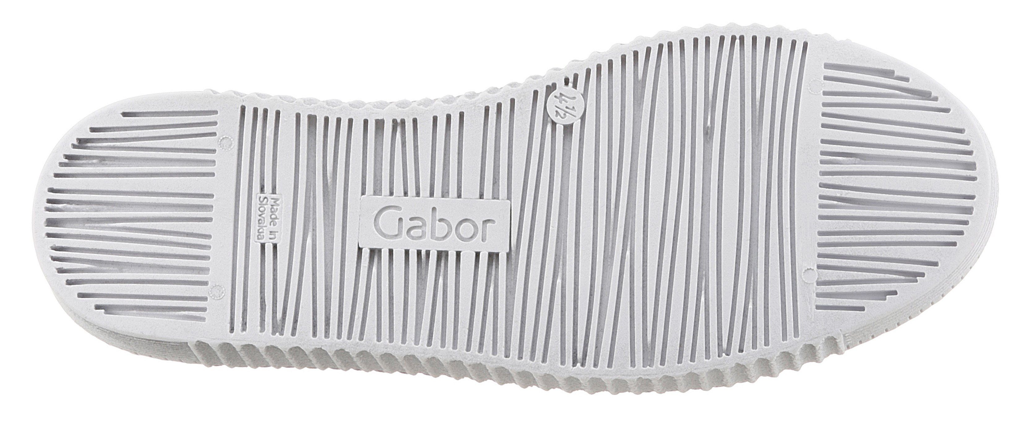 Gabor Plateausneakers met twee ritsen, vrijetijdsschoen, lage schoen, veterschoen