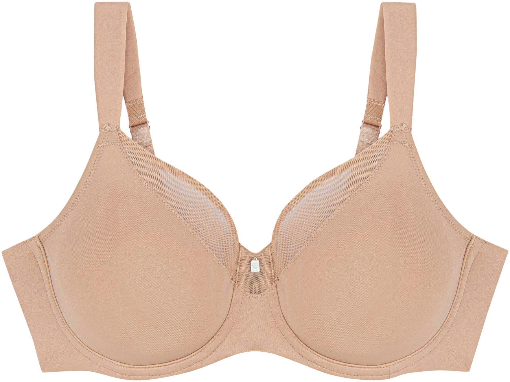 Triumph Minimizer-bh True Shape Sensation W01 maakt de borst optisch kleiner met een cupmaat (1-delig) dames minimizer bh's maat 80 D beige