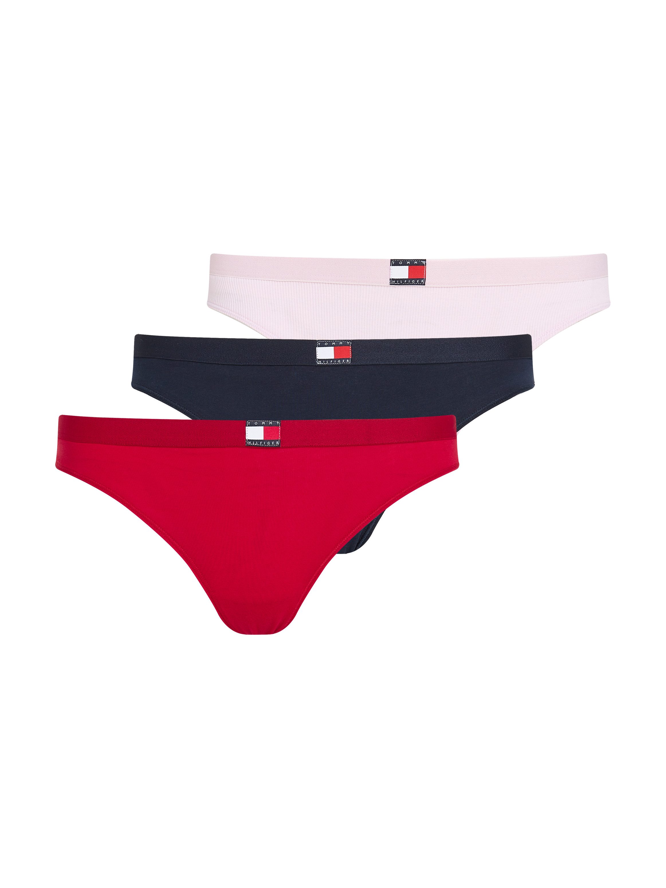 Tommy Hilfiger Underwear String 3 PACK FLAG THONG (EXT. SIZE) (3 stuks)