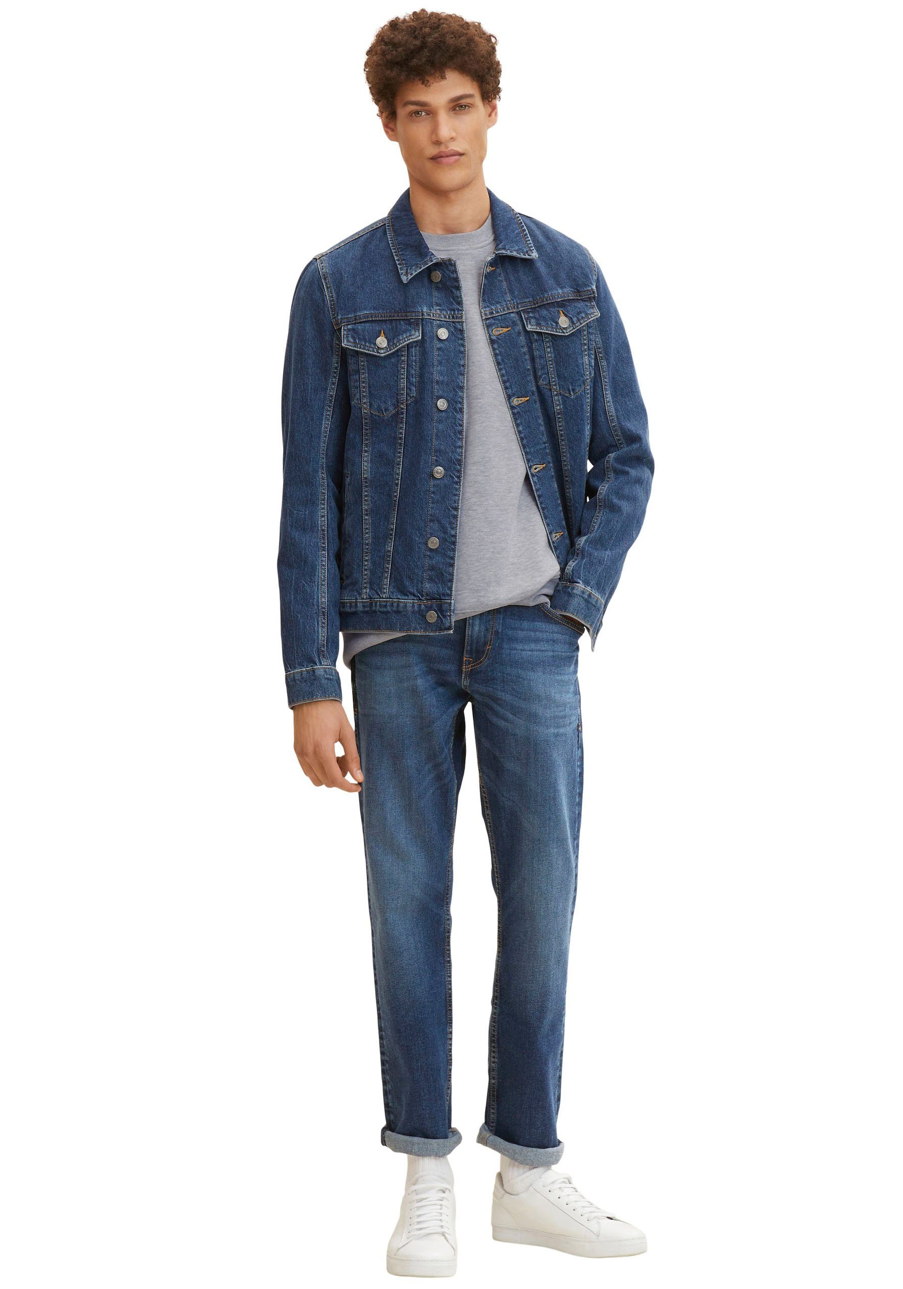 Tom Tailor 5-pocket jeans Marvin met kleine logoprint