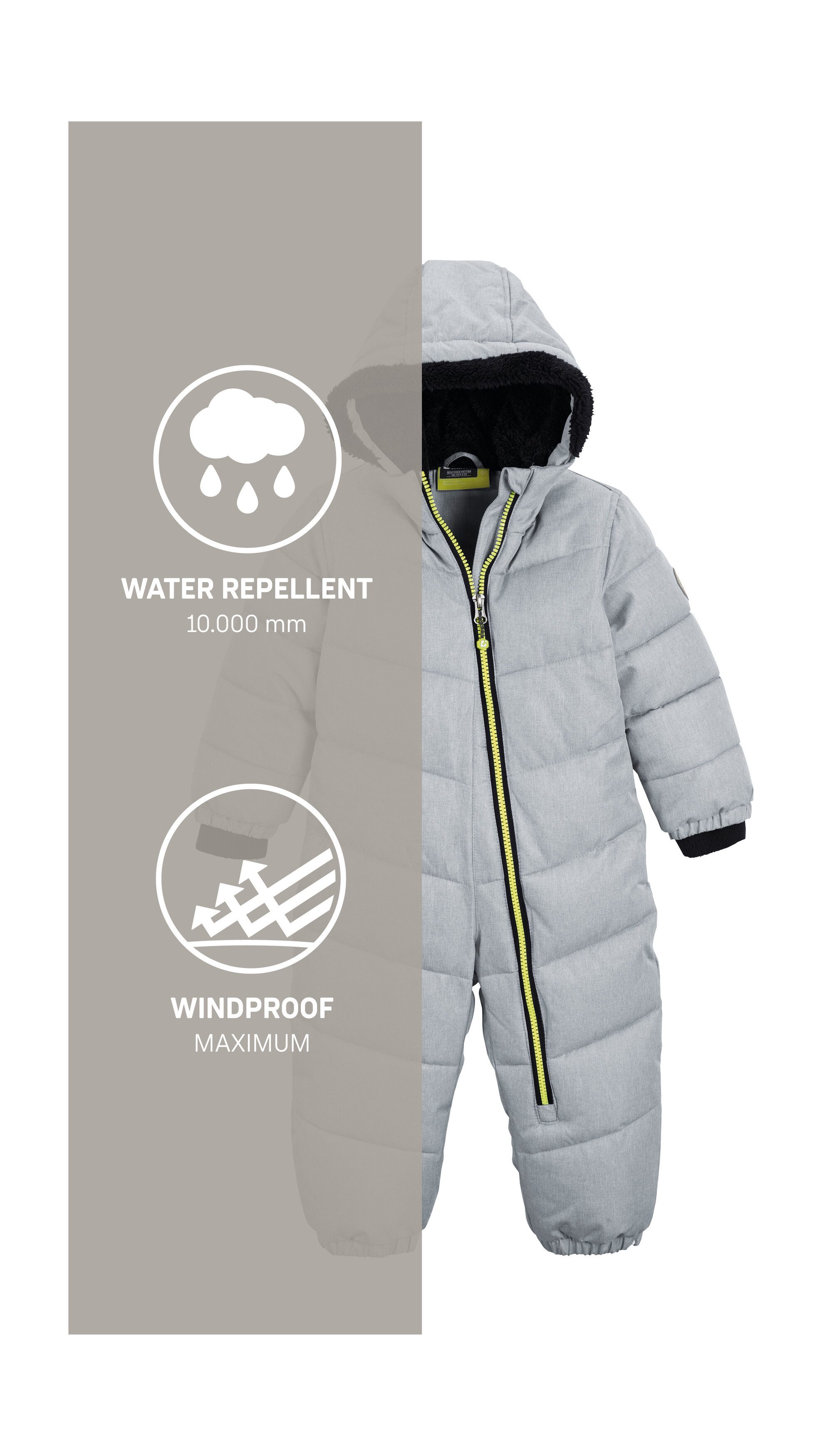 Killtec Ski-overall Karter Mini Sneeuwpak: waterafstotend, winddicht, warm, gemakkelijk aan te trekken