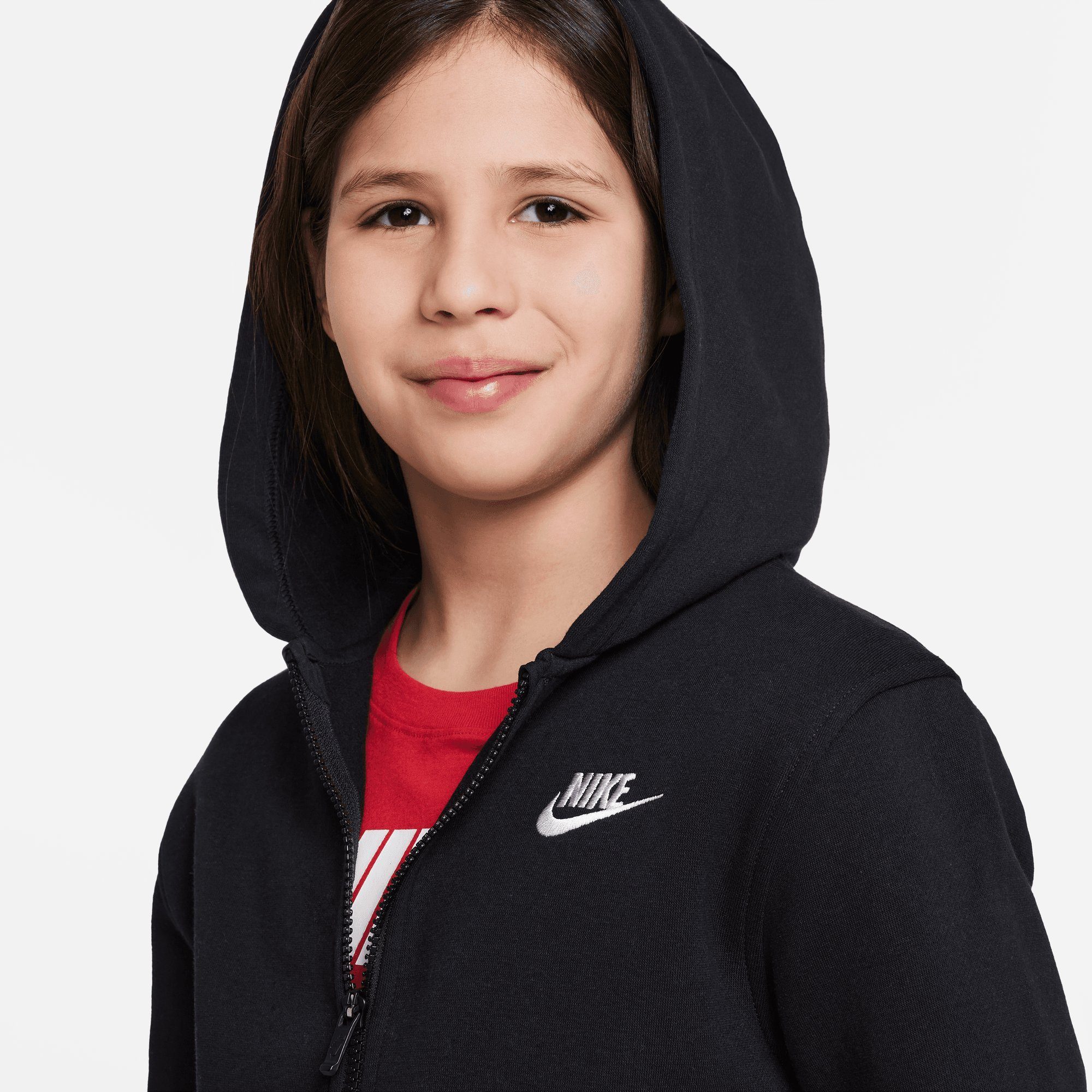 Nike Sportswear Capuchonsweatvest CLUB FLEECE BIG KIDS' FULL-ZIP HOODIE