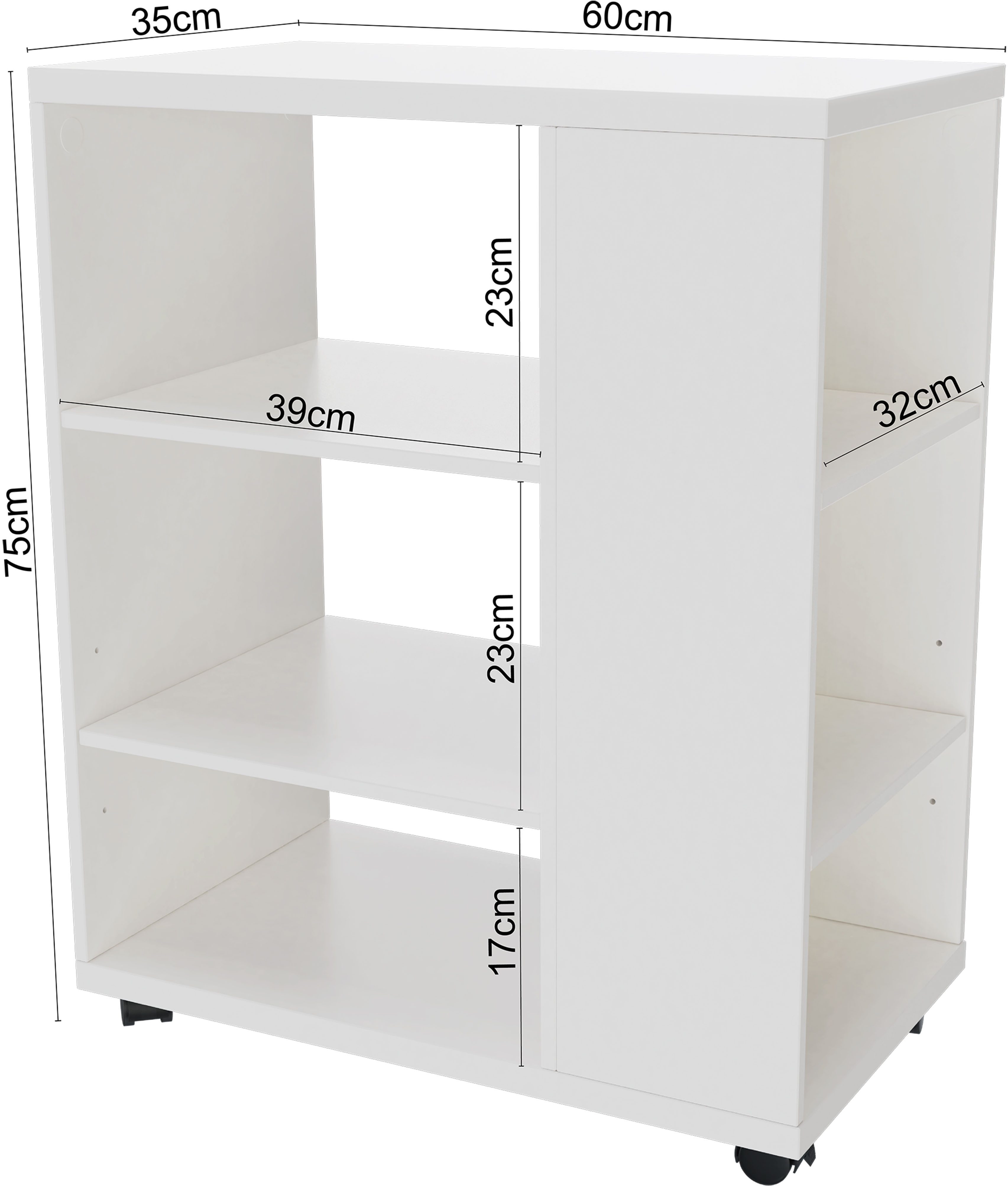 INOSIGN Trolley LOKVE, rolcontainer, Printertafel, Rollplank,