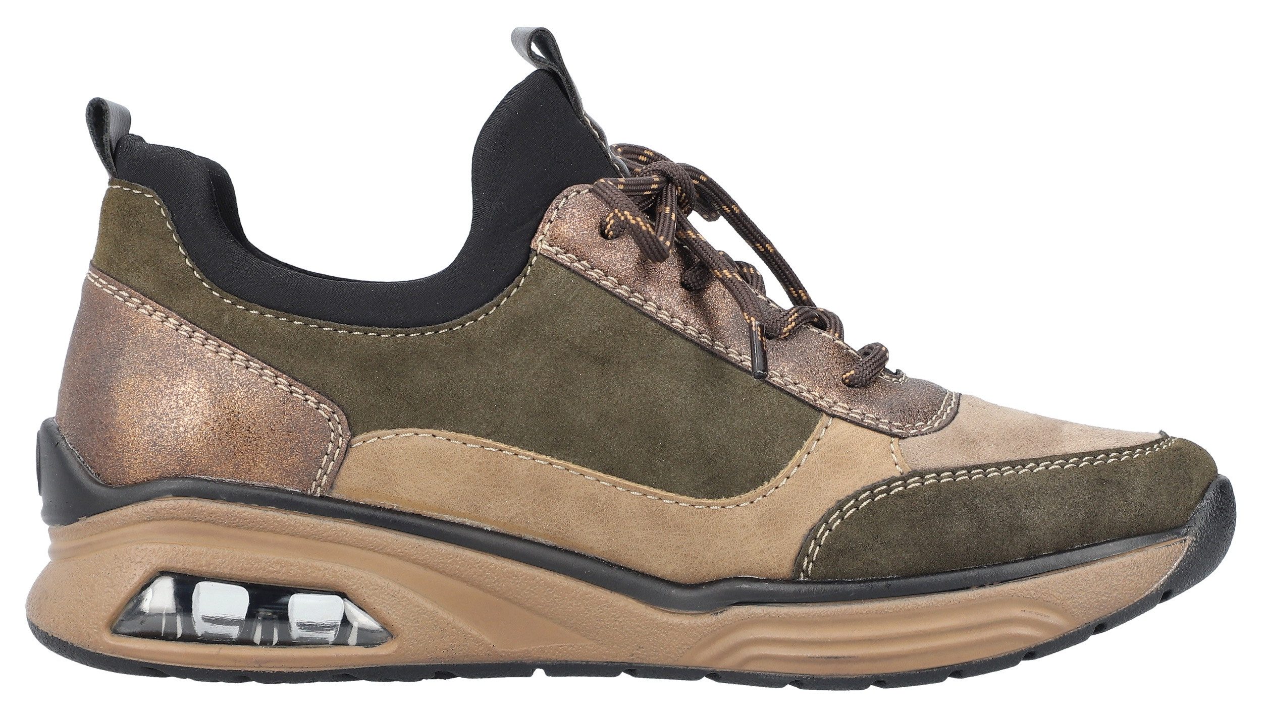 Rieker Slip-on sneakers , instapschoen, lage schoen, vrijetijdsschoen met praktische trekbanden