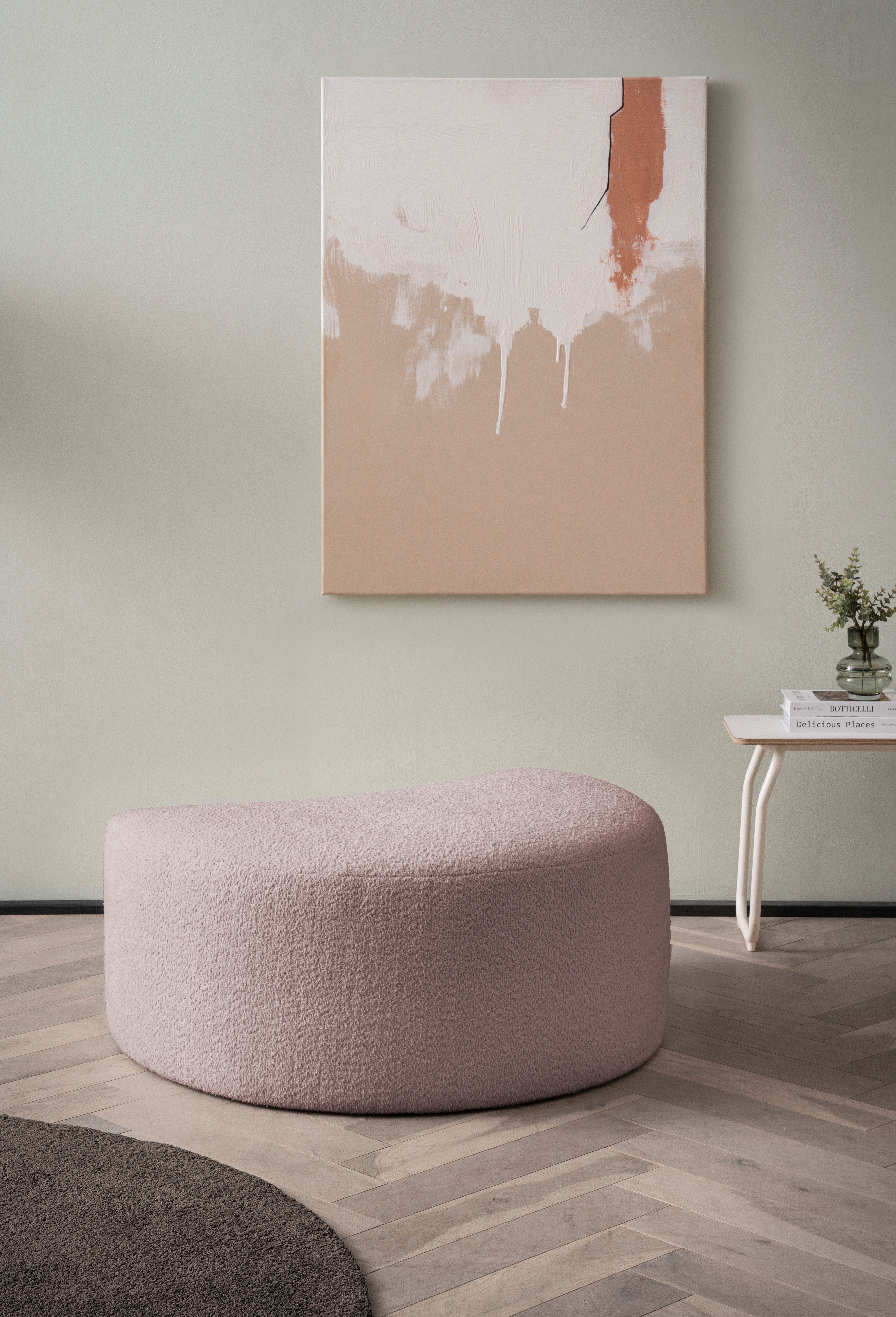 LeGer Home by Lena Gercke Hocker Isalie, in moderne kleuren en verschillende stoffen hockers paars