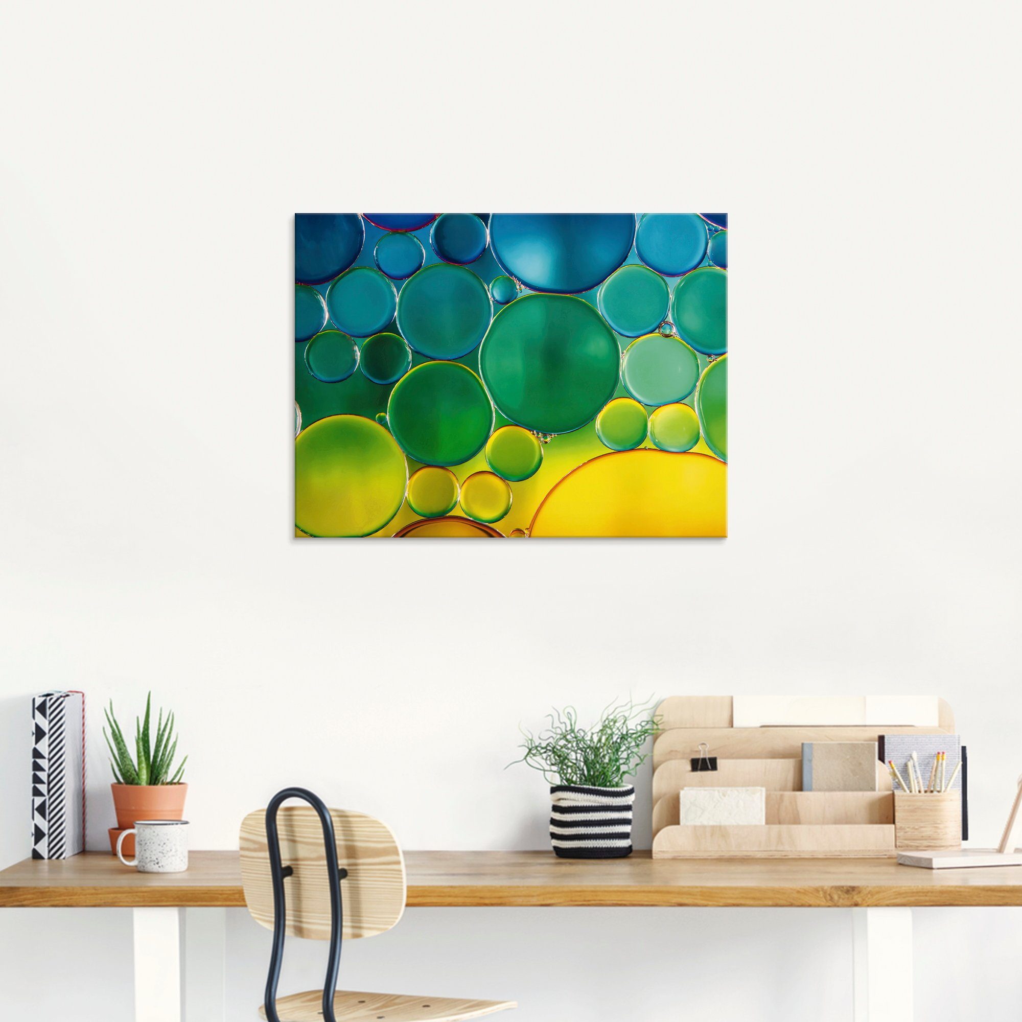 Artland Print op glas Kleurverloop in verschillende maten