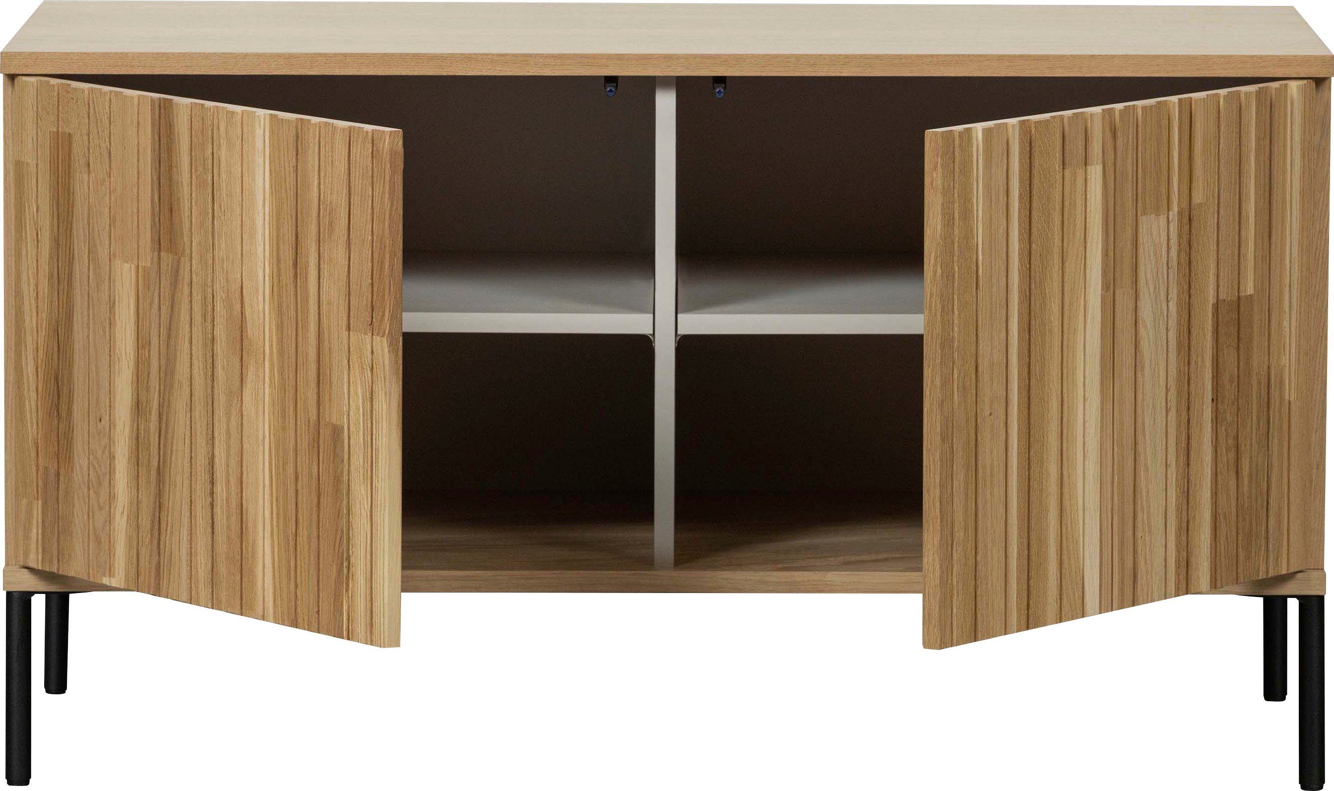 WOOOD Dressoir New Gravure, TV-commode, breedte 100 cm of 150 cm Commode hoogte 56 cm, met grafische reliëfdeuren, veel opbergruimte