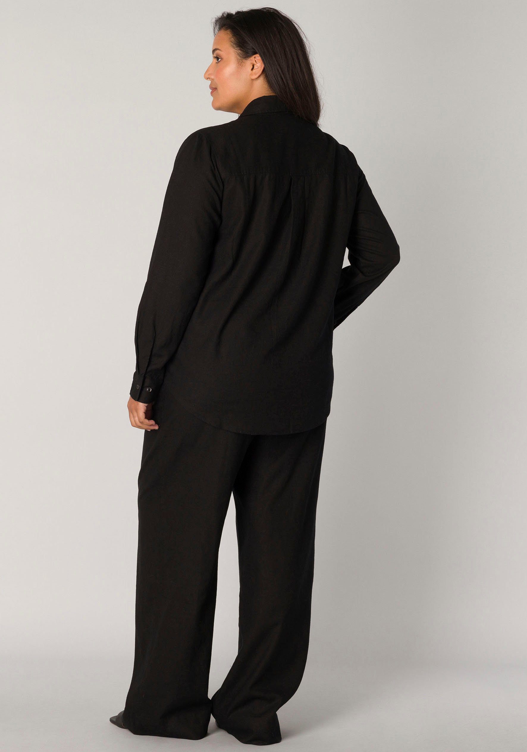 Base Level Curvy Blouse met lange mouwen Yaella