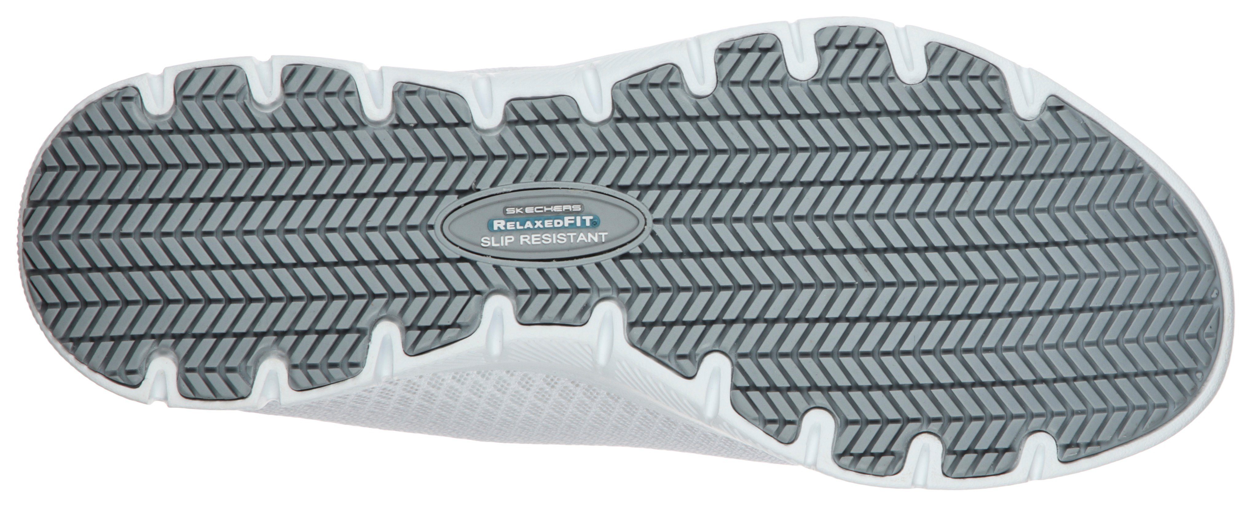 Skechers Werkschoenen Ghenter-Bronaugh veterschoenen Veterschoen voor de horeca met Skechers memory foam binnenzool