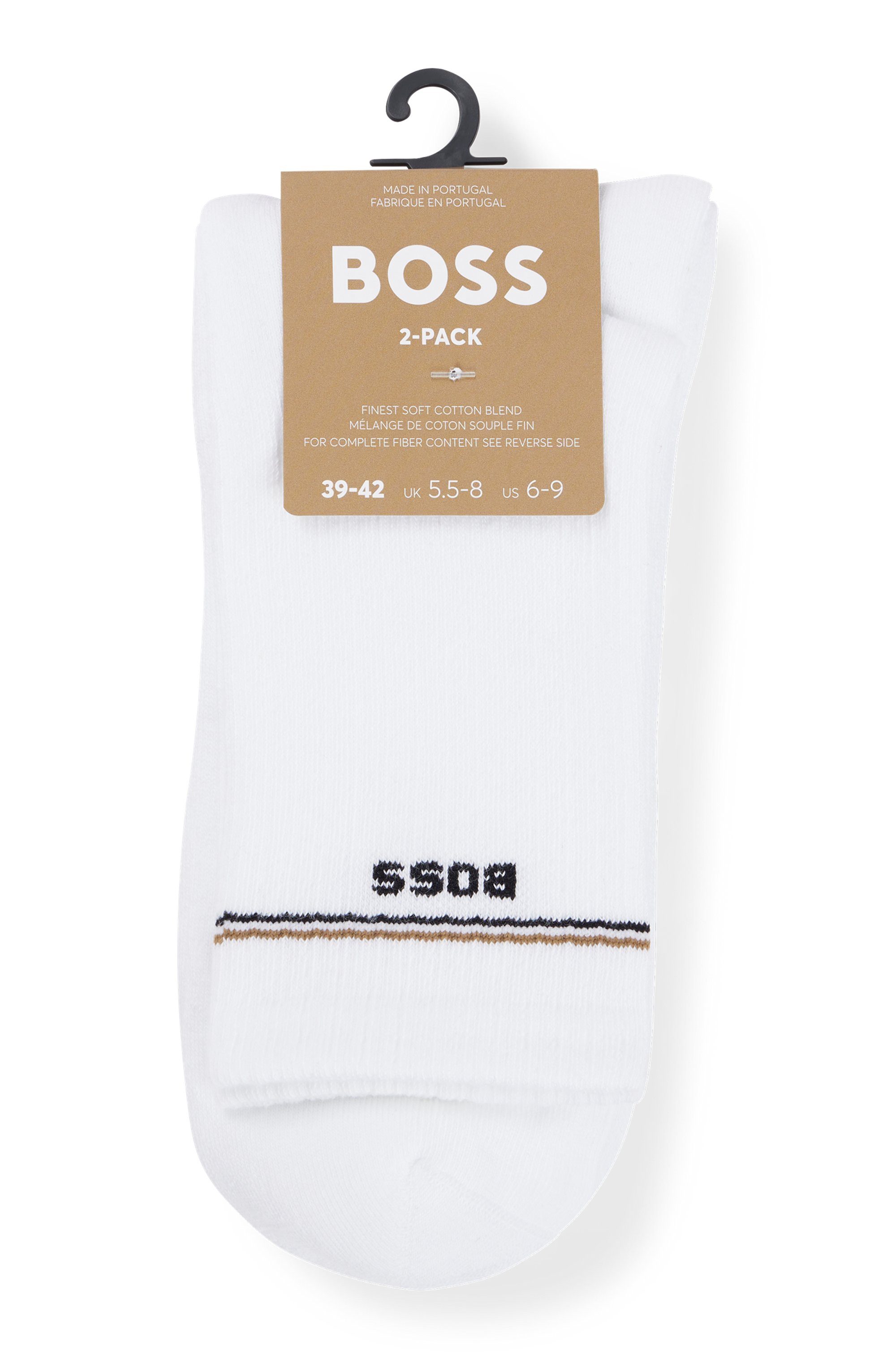 BOSS Sokken 2P QS Iconic CC W met boss logo-opdruk (set, 2 paar, 2 stuks)