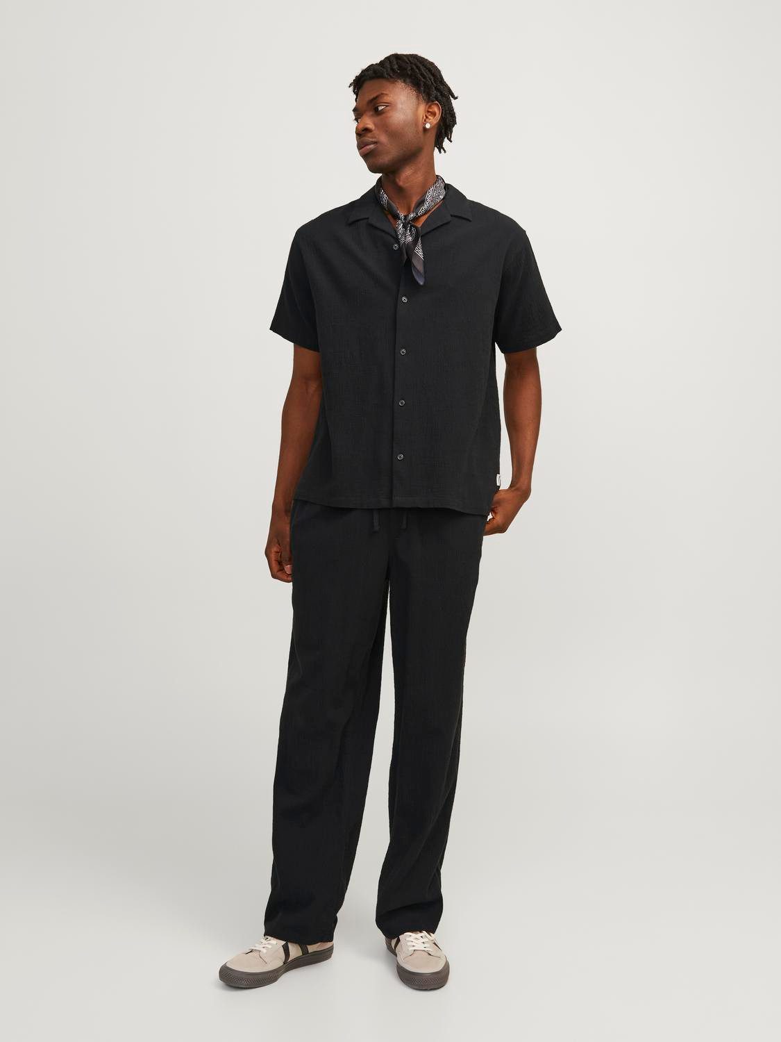 Jack & Jones Overhemd met korte mouwen JORLUKE CRINKLE RESORT SHIRT SS SN