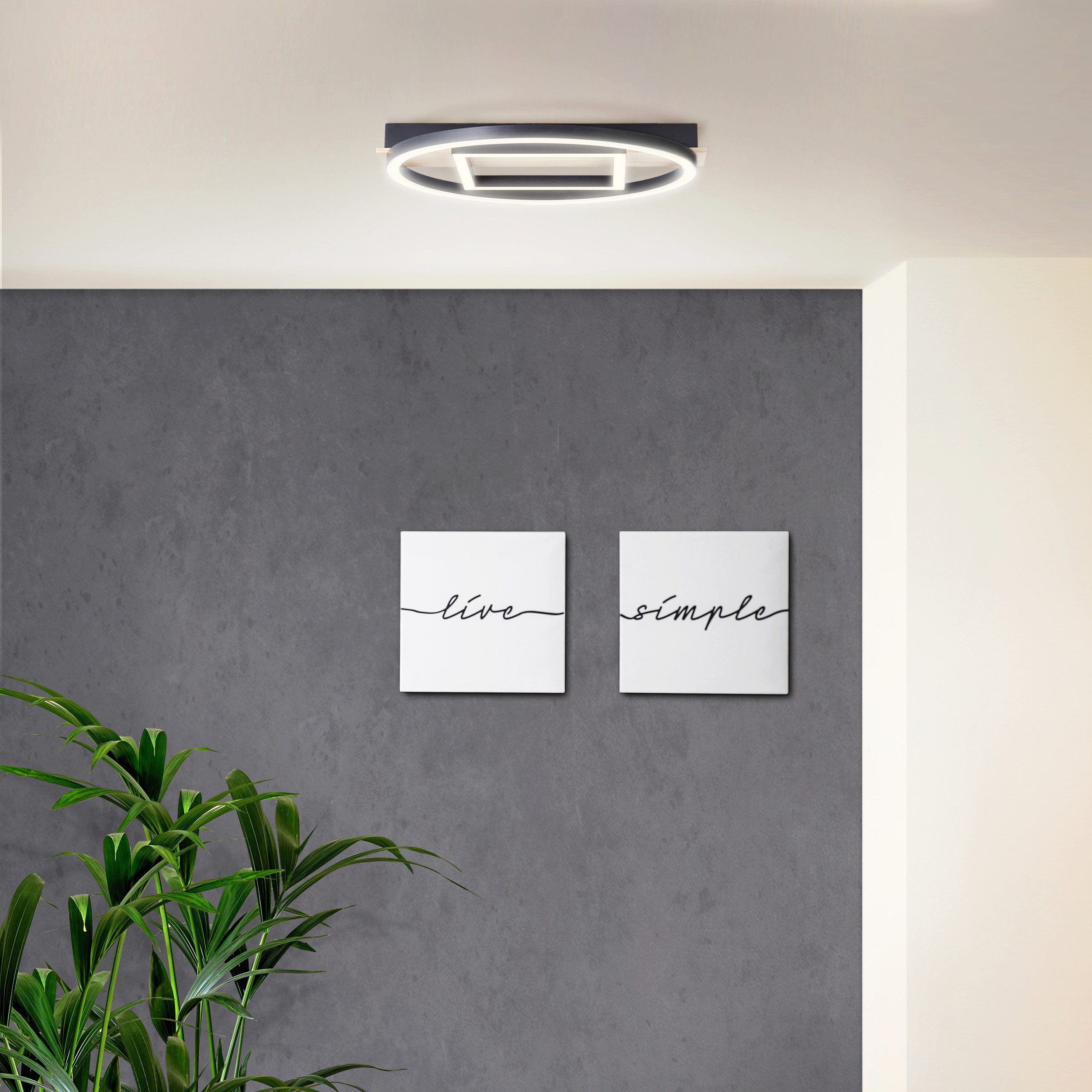 BreLight Led-plafondlamp Maureen