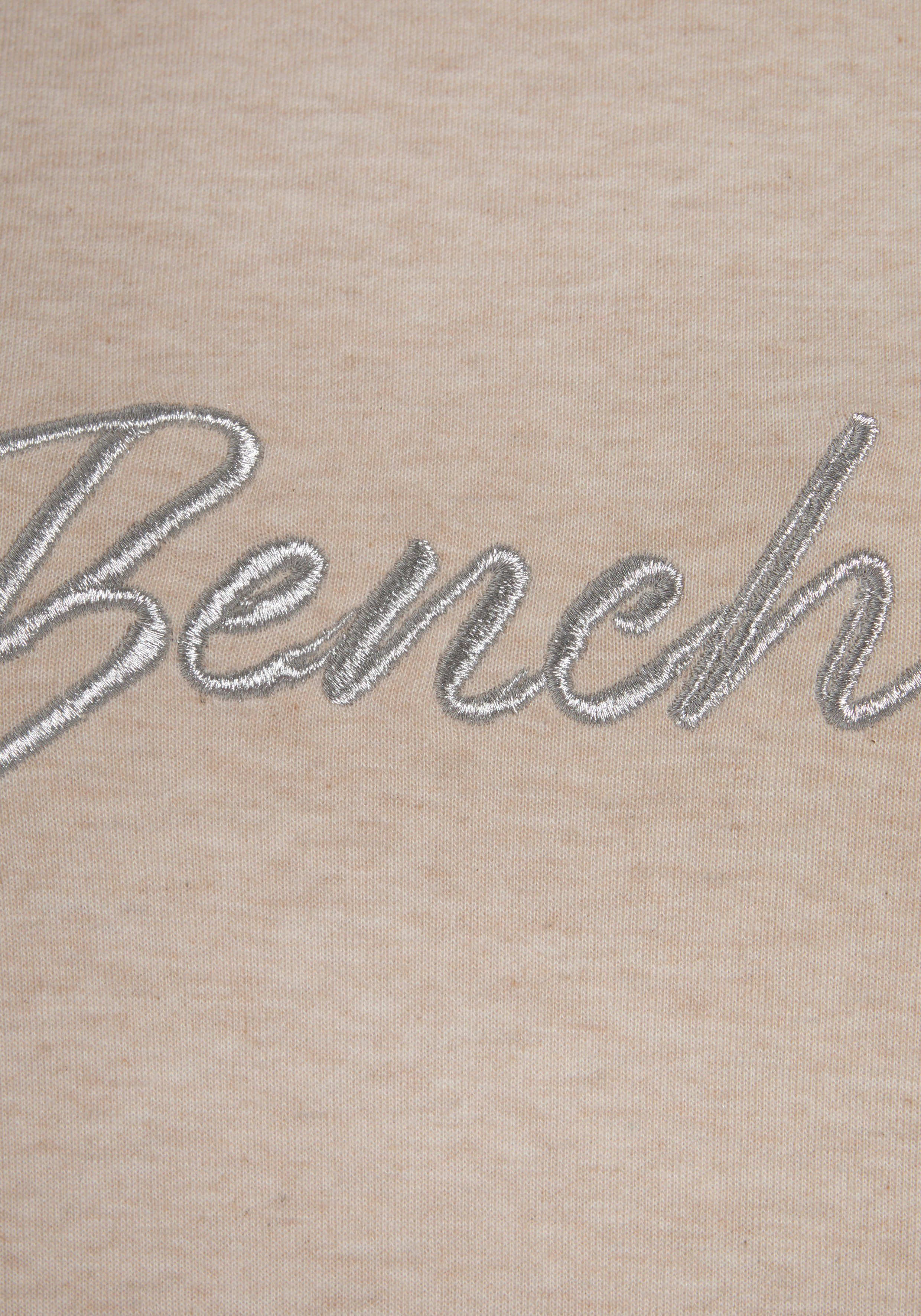Bench. Loungewear Sweatshirt Loungeshirt met glanzende logo-borduurwerk, loungewear