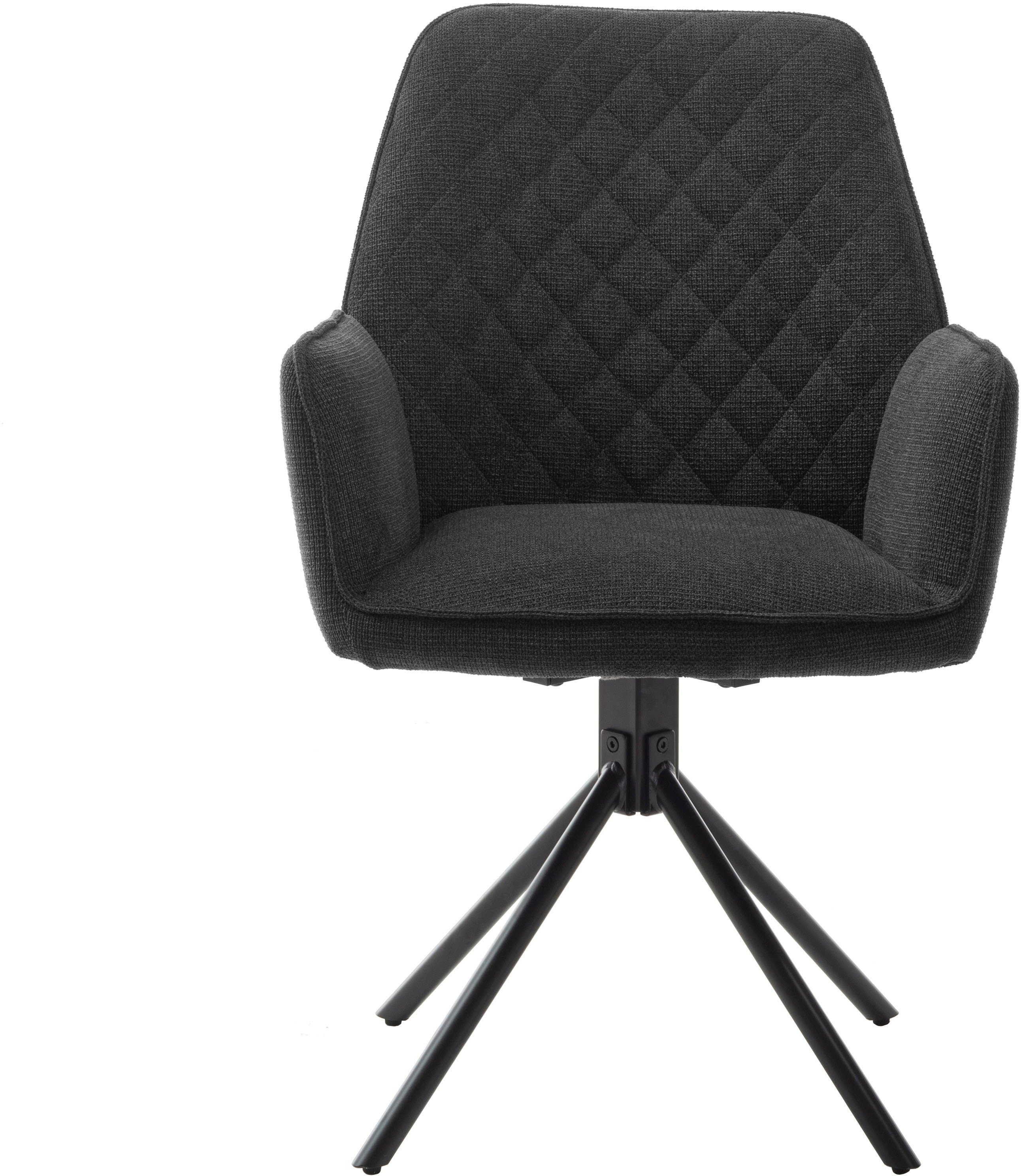 MCA furniture Eetkamerstoel ACANDI (2-pack), draaibaar 180°, zithoogte ca. 50 cm, belastbaarheid 120 kg