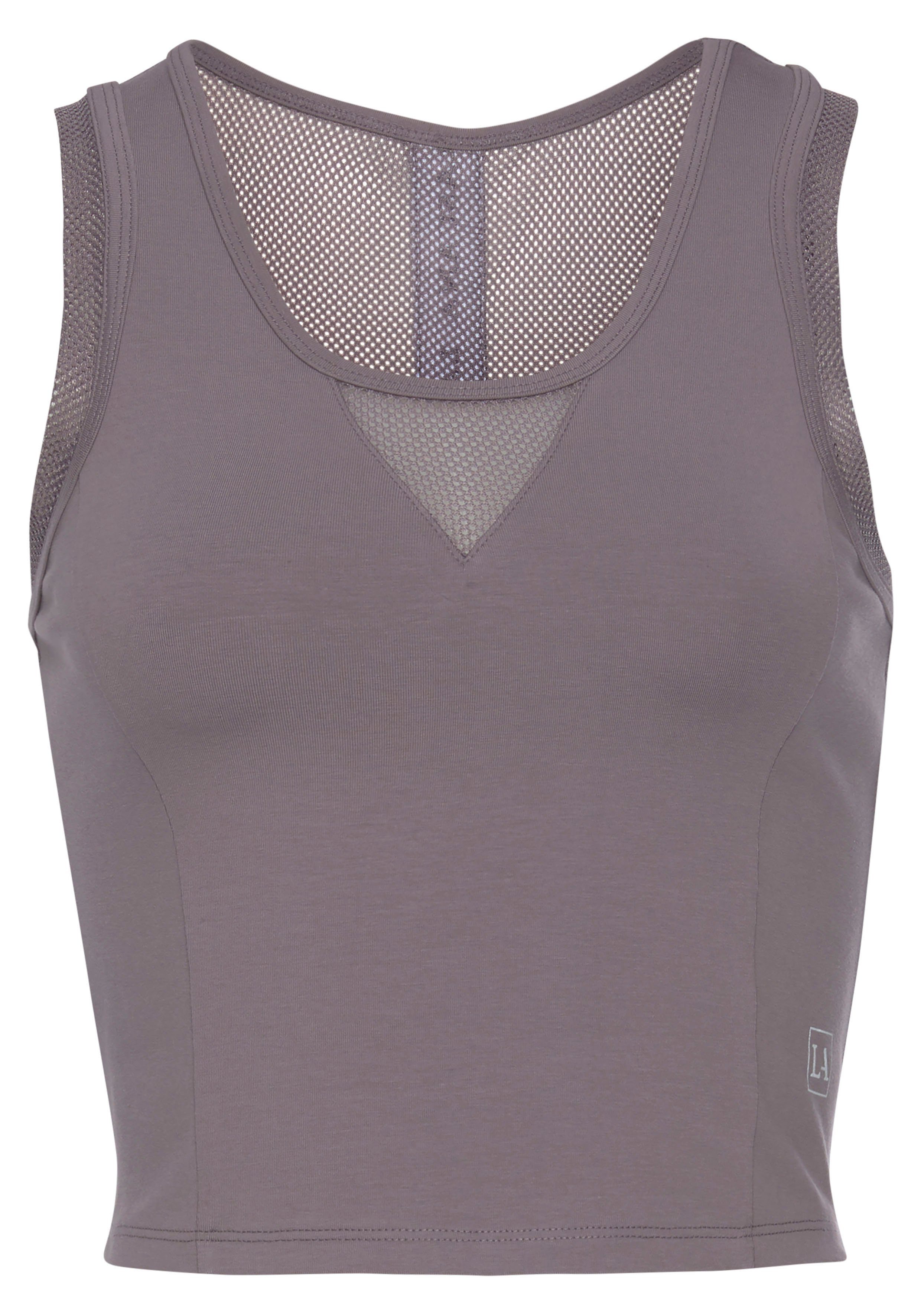 active by Lascana Functioneel shirt met racerback en meshinzetten