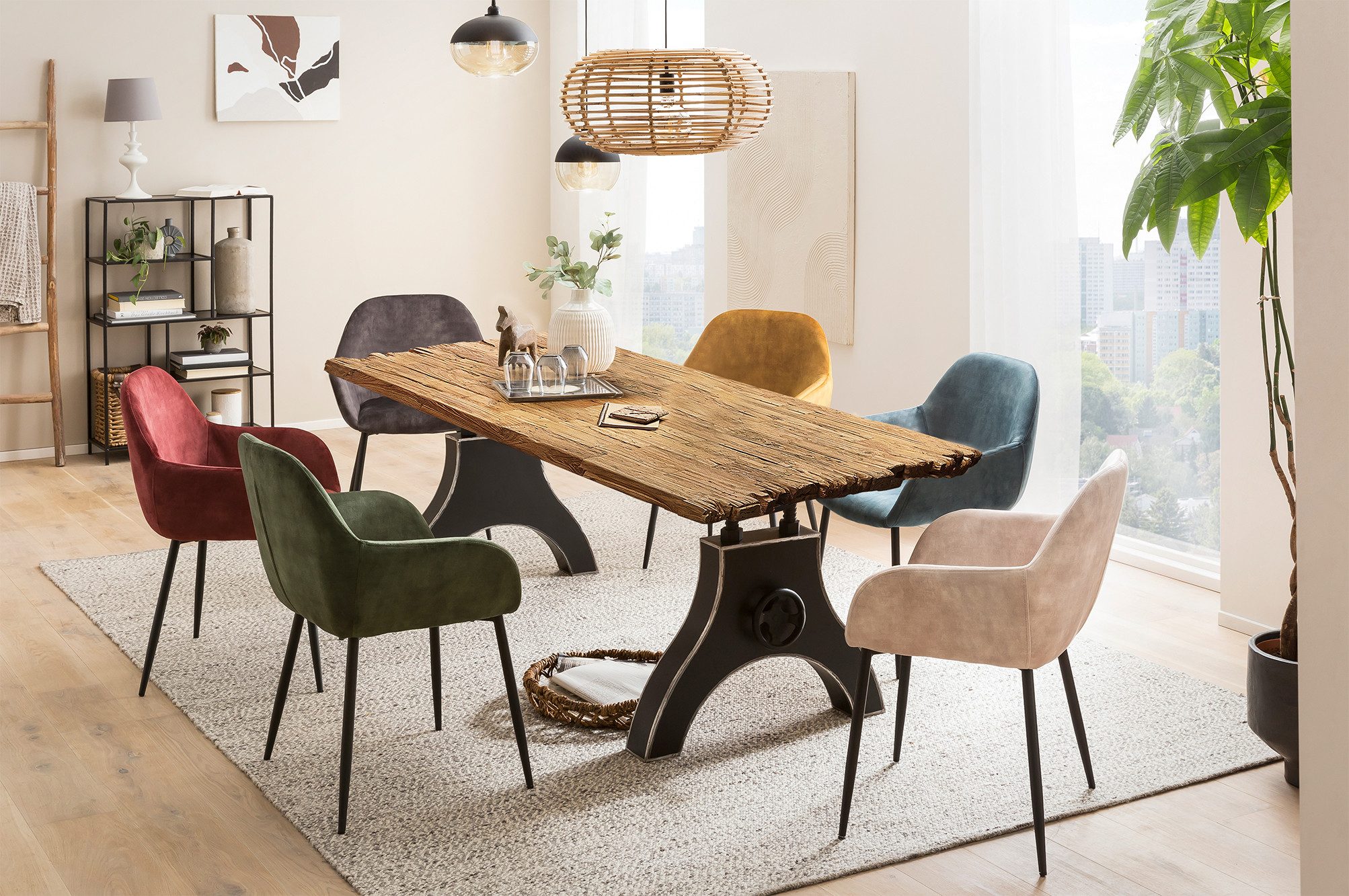 SIT Eettafel met breukrand aan de korte zijden