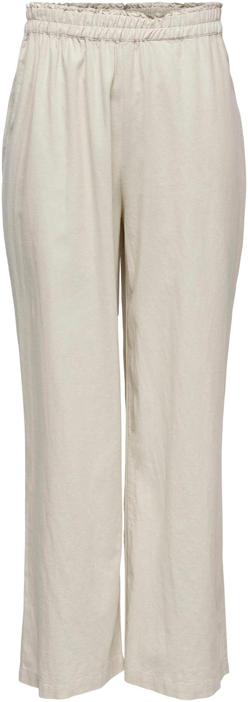 Only Comfortbroek ONLTOKYO HW LINEN BLEND ST PANT