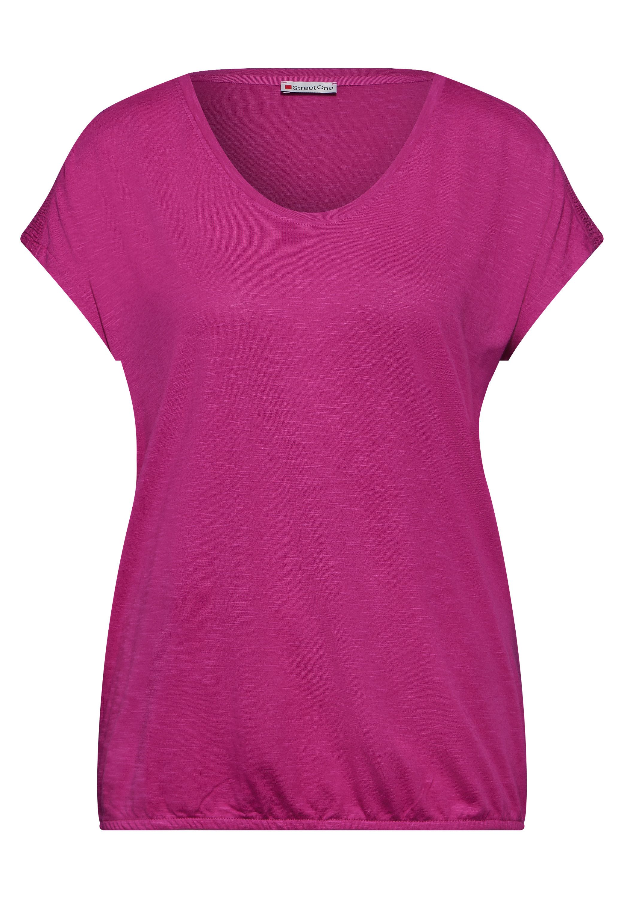 STREET ONE Shirttop met smock-detail