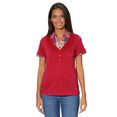 casual looks 2-in-1-shirt shirt (1-delig) rood