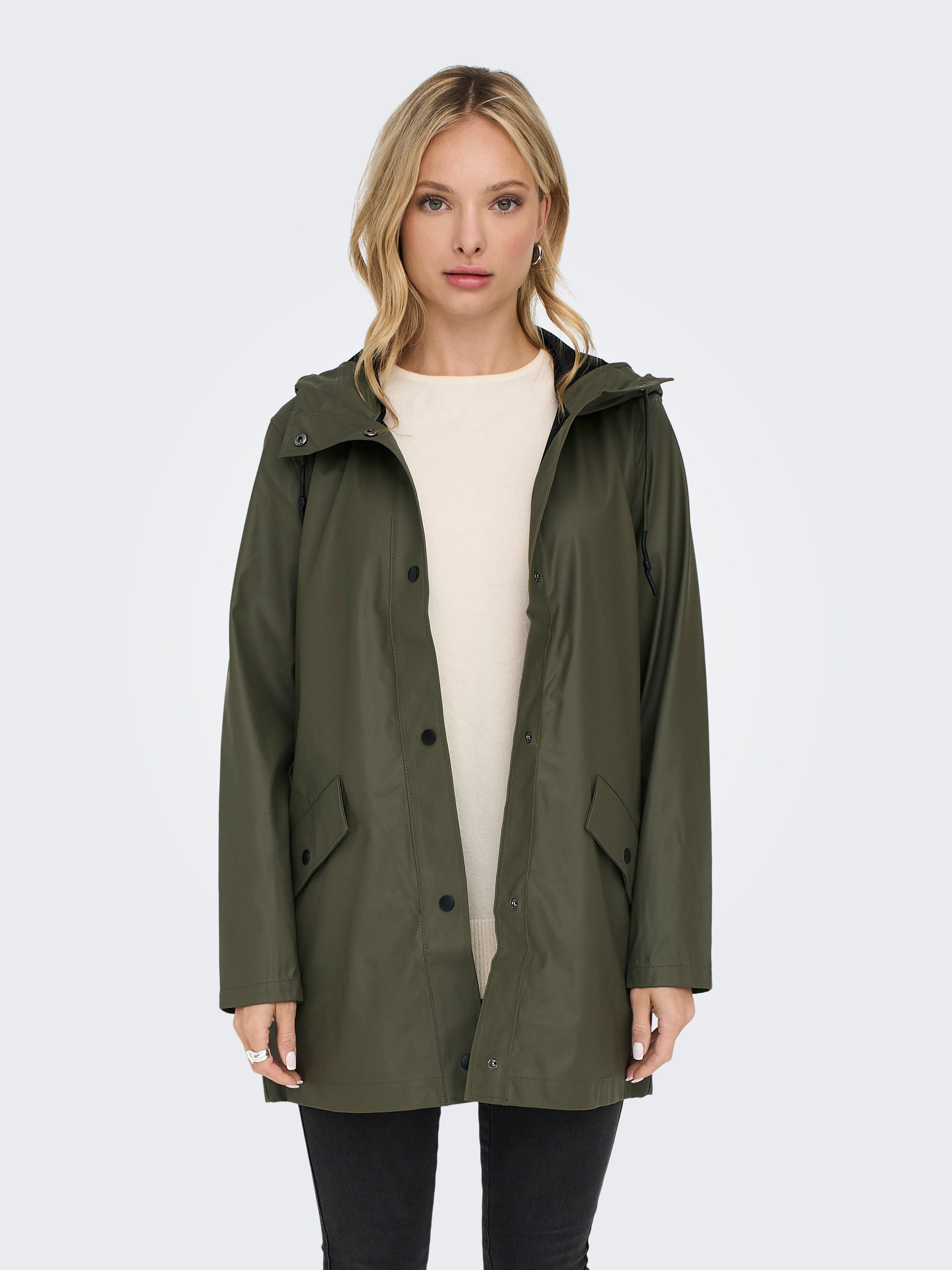 Only Korte jas ONLELISA RAINCOAT OTW NOOS