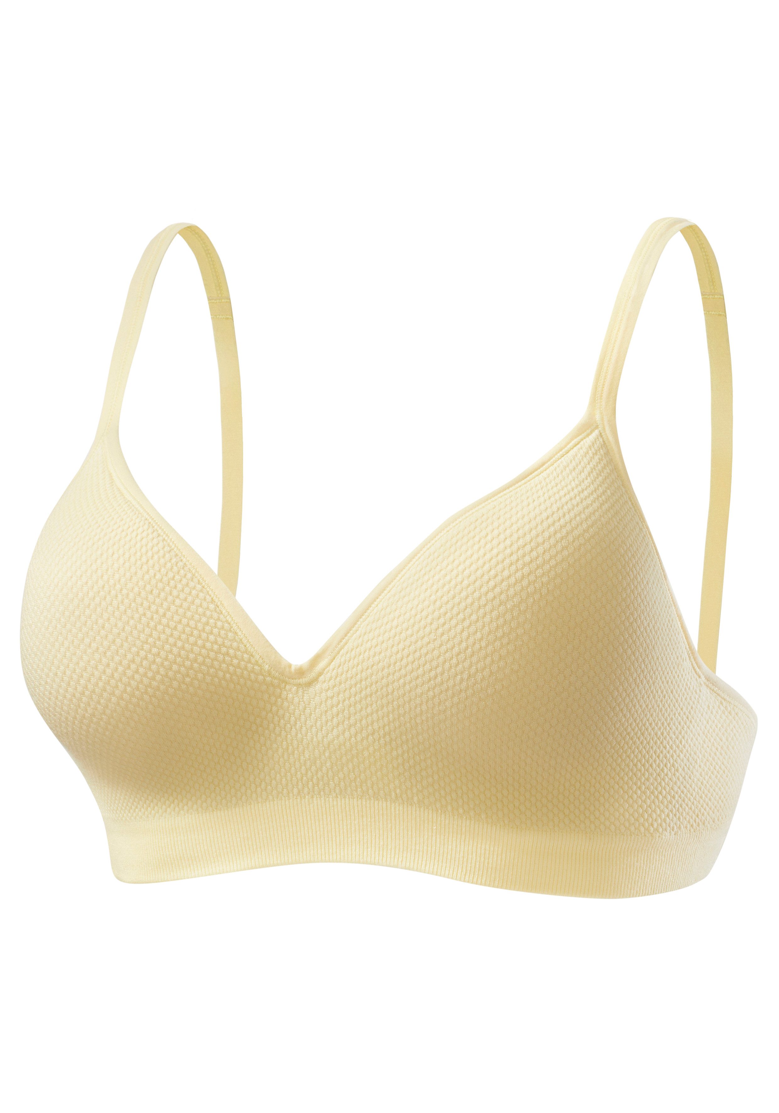 Lascana Push-up-bh COMFY BRA zonder beugels in zachte katoenen stof, basic lingerie