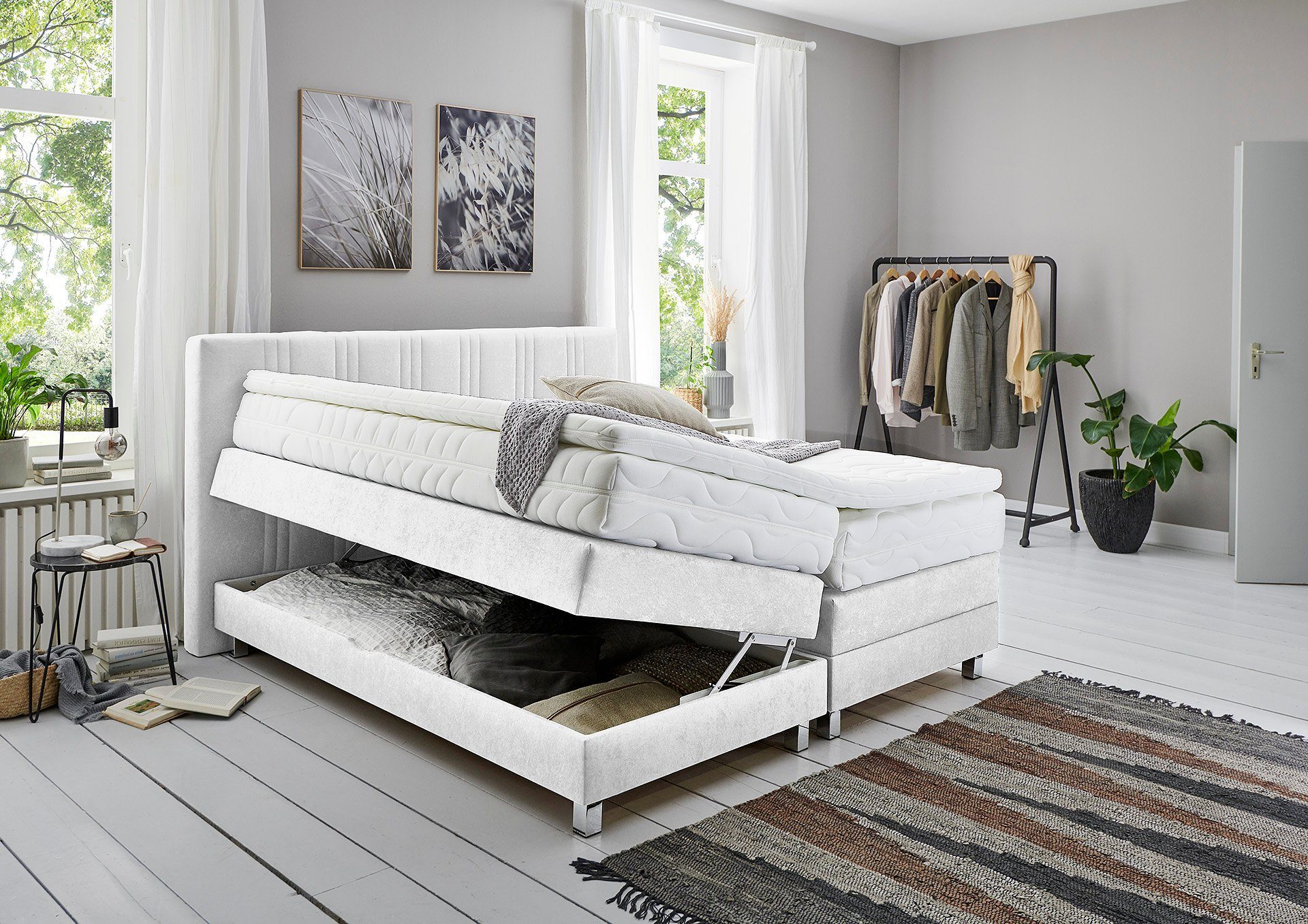 Westfalia Polsterbetten Boxspring naar keuze met bedkist en topmatras