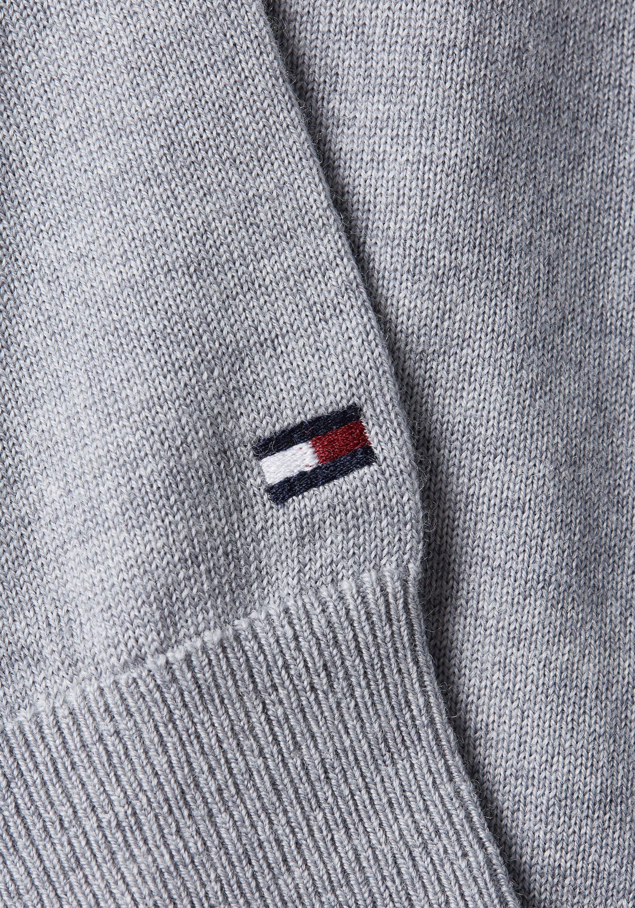 Tommy Hilfiger TAILORED Gebreide trui FINE GAUGE MERINO ZIP MOCK