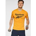 reebok t-shirt workout ready supremium graphic geel