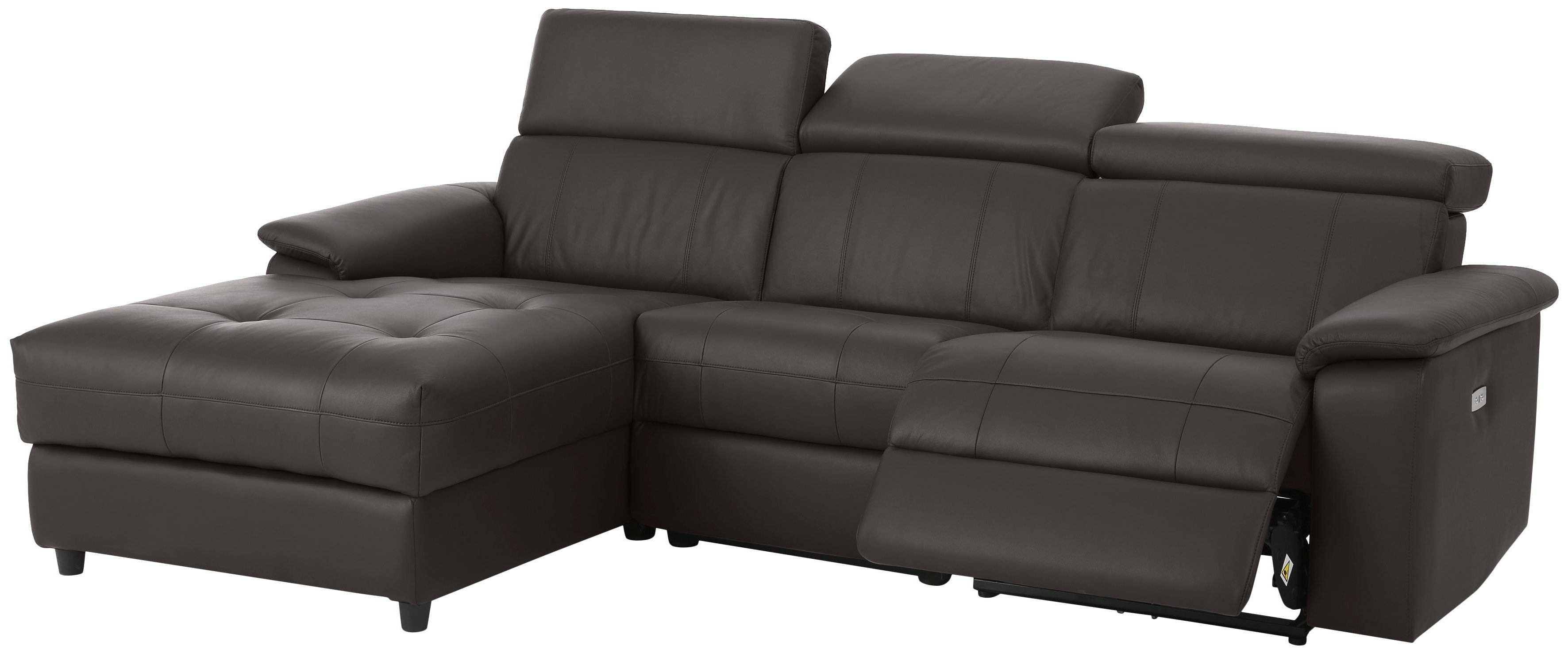 Home affaire Hoekbank Binado, L-vorm, met handmatige of elektrische relaxfunctie met usb-aansluiting