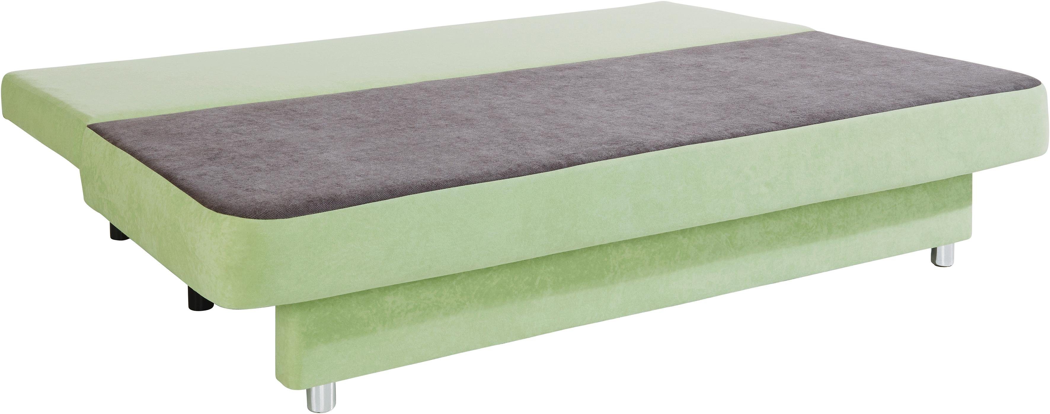COLLECTION AB Slaapbank ULLA inclusief bedfunctie en opbergruimte Slaapbank, bedfunctie, bedlade, incl. rugkussens, armleuningkussens
