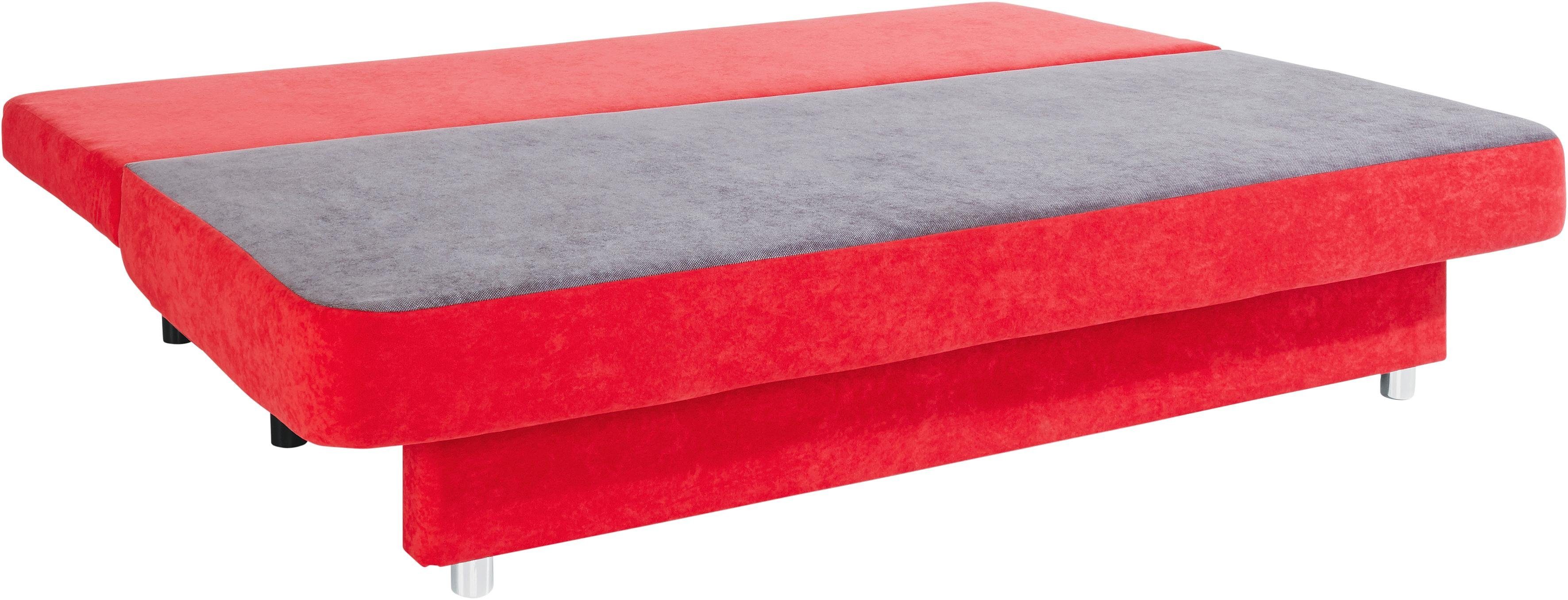 COLLECTION AB Slaapbank ULLA inclusief bedfunctie en opbergruimte Slaapbank, bedfunctie, bedlade, incl. rugkussens, armleuningkussens