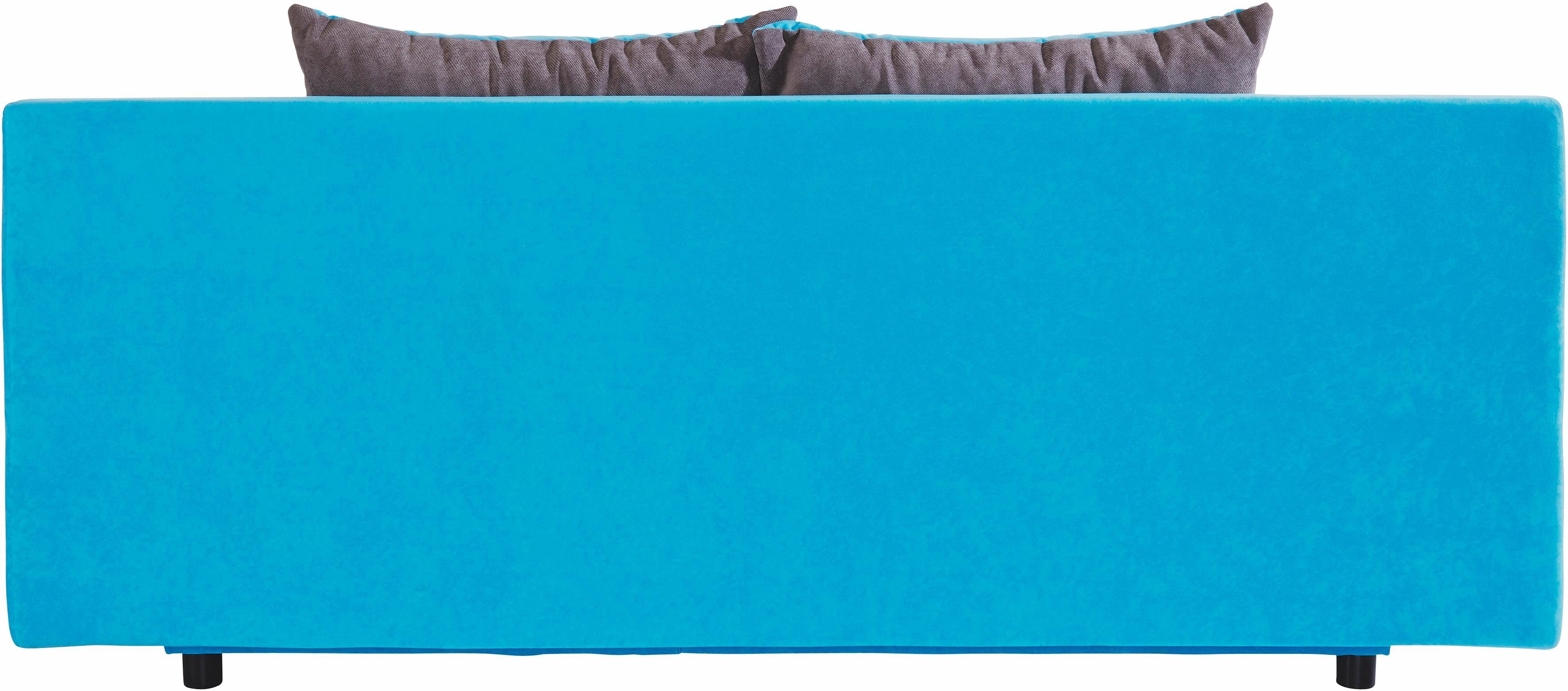 COLLECTION AB Slaapbank ULLA inclusief bedfunctie en opbergruimte Slaapbank, bedfunctie, bedlade, incl. rugkussens, armleuningkussens