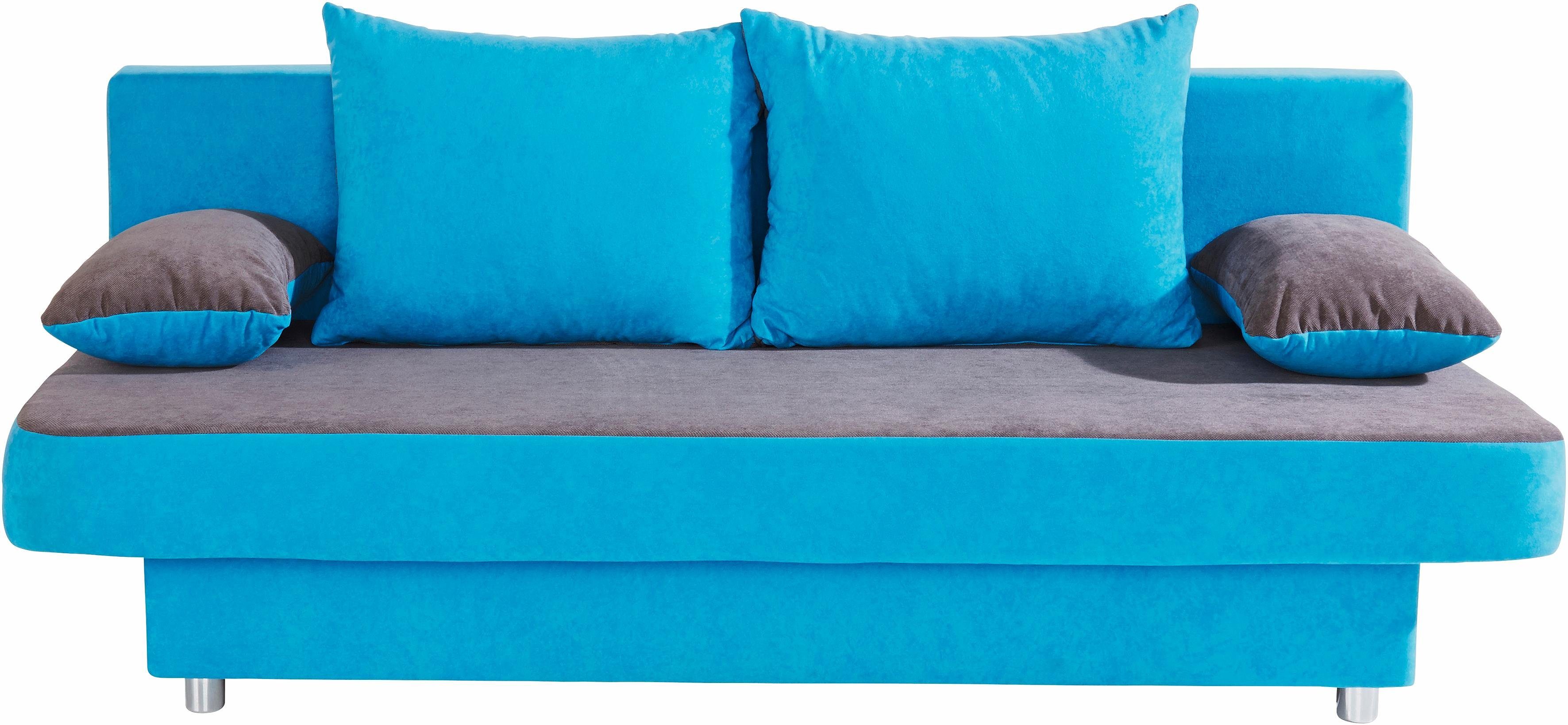 COLLECTION AB Slaapbank ULLA inclusief bedfunctie en opbergruimte Slaapbank, bedfunctie, bedlade, incl. rugkussens, armleuningkussens