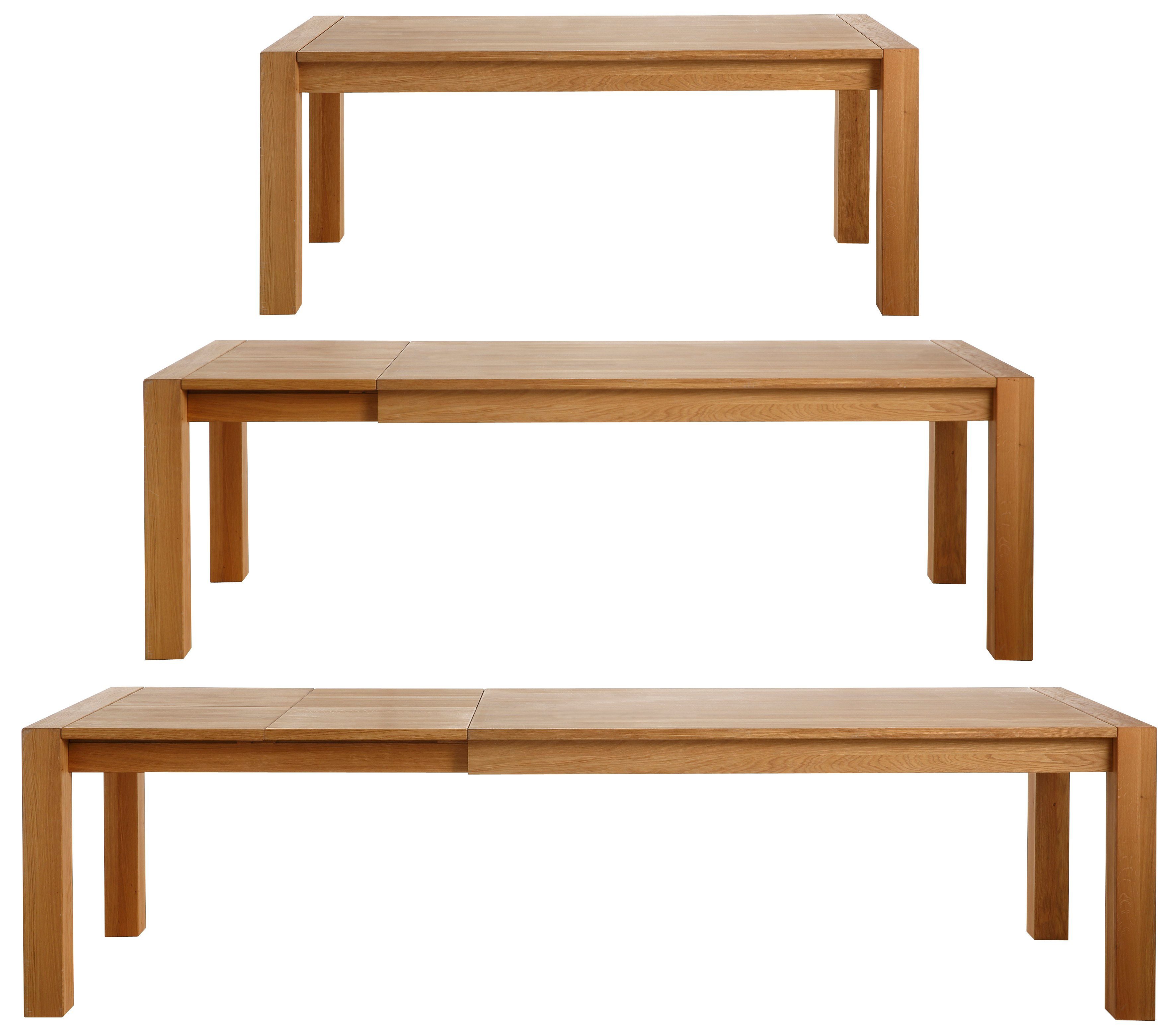 Home affaire Coulissen-eettafel Classic Breedte 180 cm