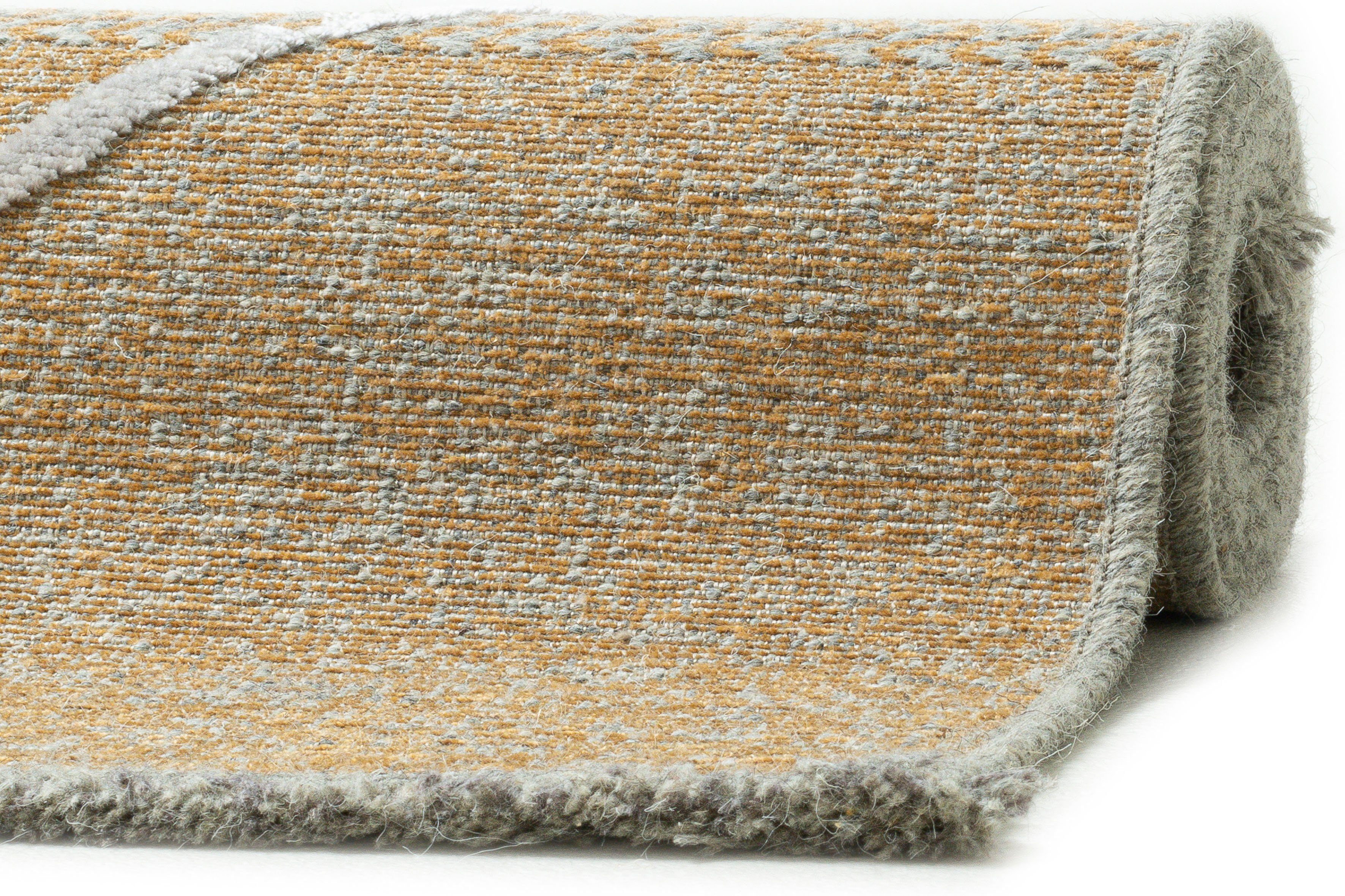 Sansibar Vloerkleed Braderup Vlakweefsel, modern Scandi ontwerp, ruitmotief, met franjes