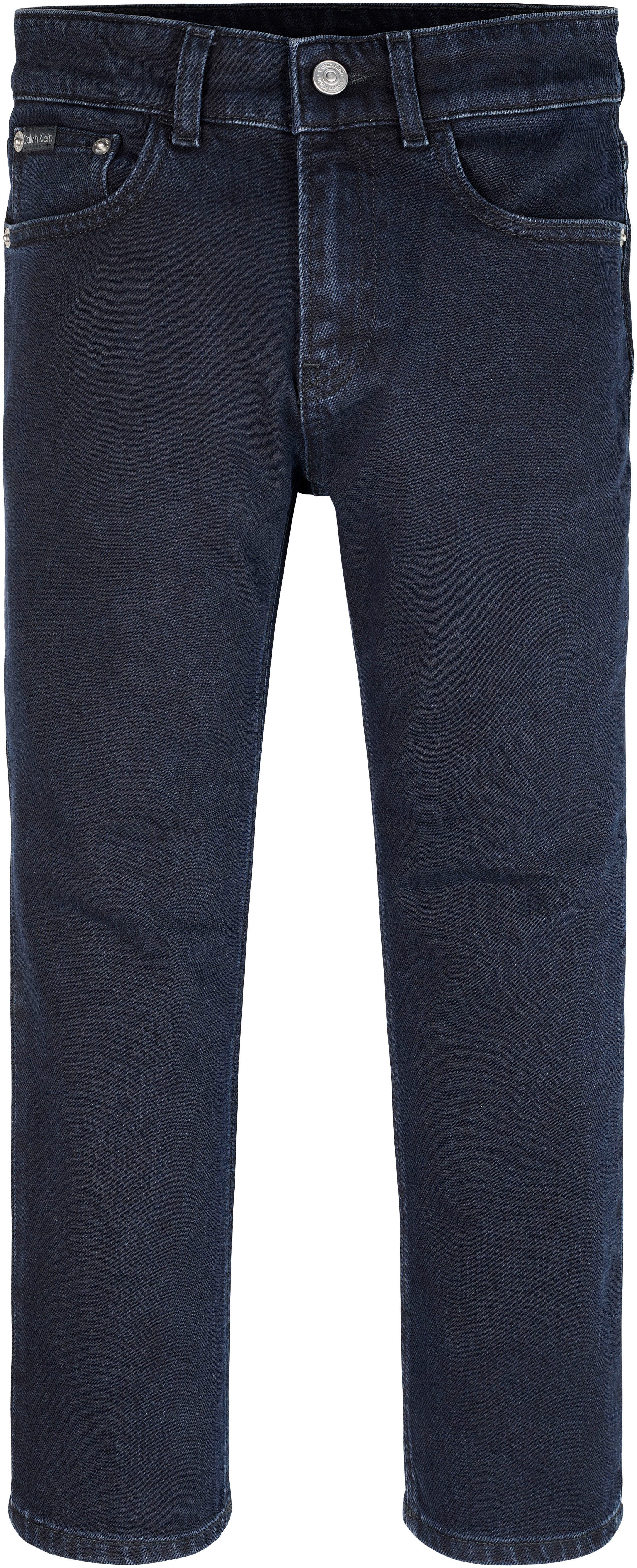 Calvin Klein Dad-jeans BLUE OD BLACK DAD CF voor kinderen tot 16 jaar met leren patch