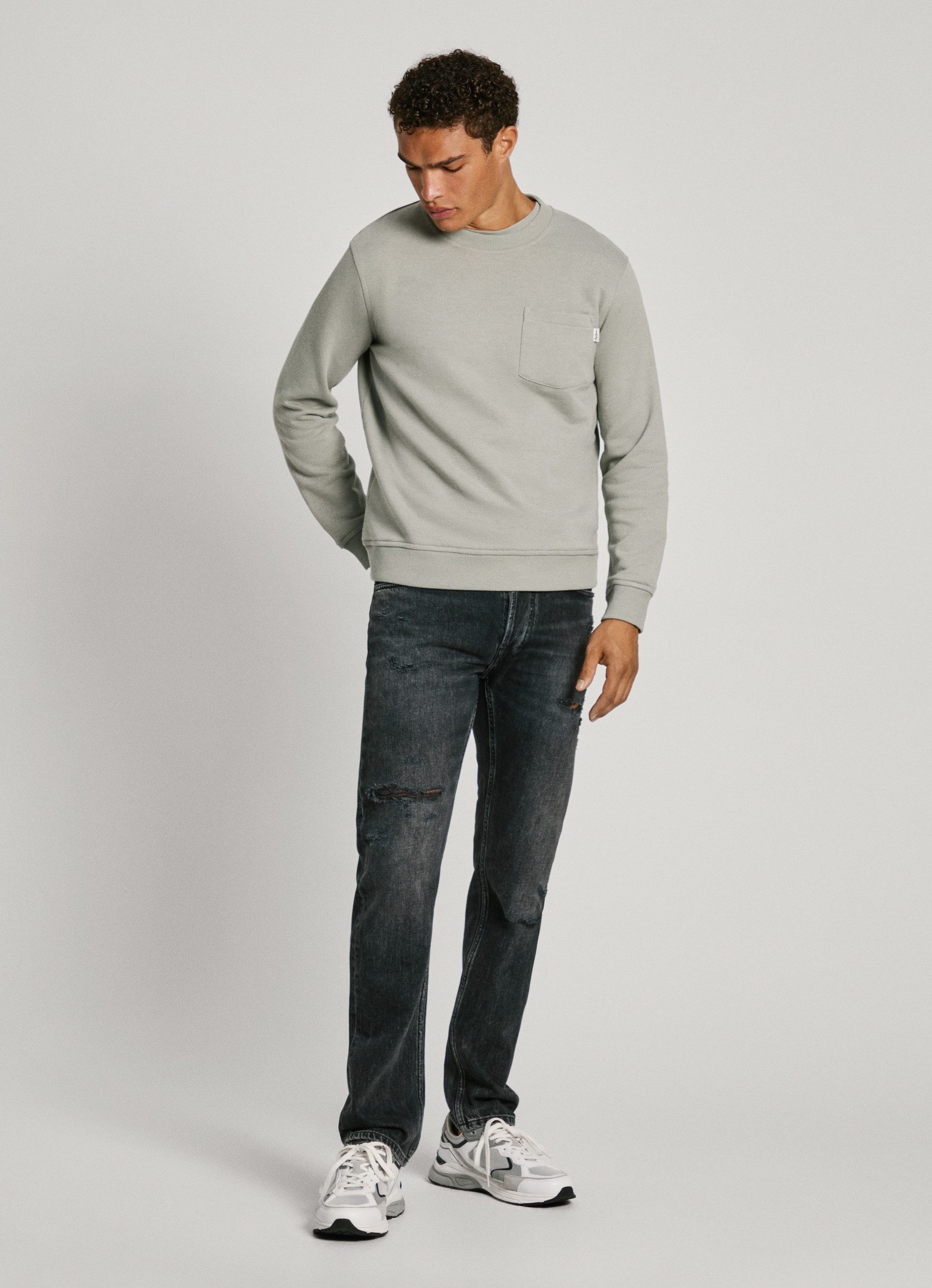 Pepe Jeans Sweatshirt MANS CREW met borstzak