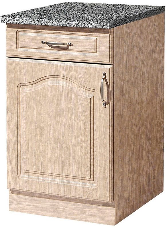 wiho Küchen Onderkast Linz 60 cm breed, in landhuisstijl onderkasten bruin