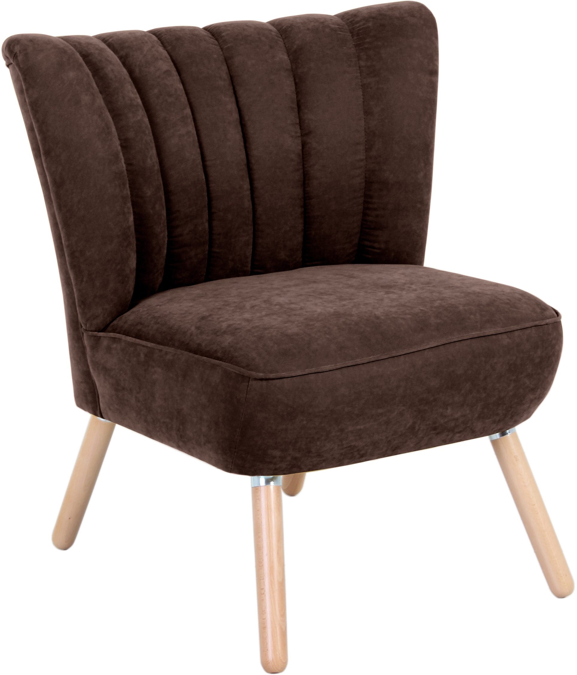 max winzer fauteuil aspen in retro stijl bruin