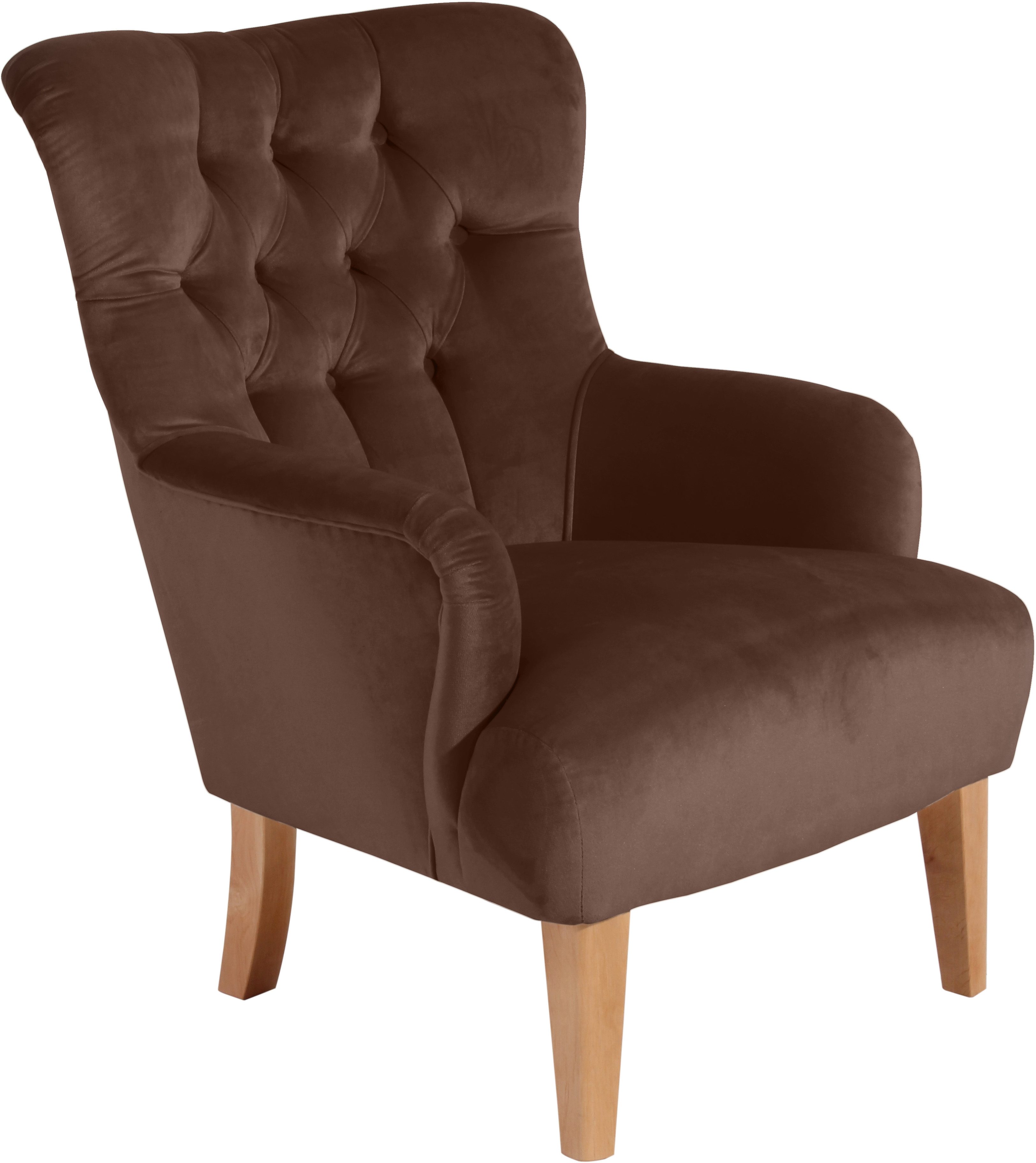 Max Winzer® Chesterfield-fauteuil Bradley met elegante knoopstiksels