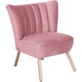 max winzer fauteuil aspen in retro stijl roze