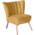 max winzer fauteuil aspen in retro stijl geel