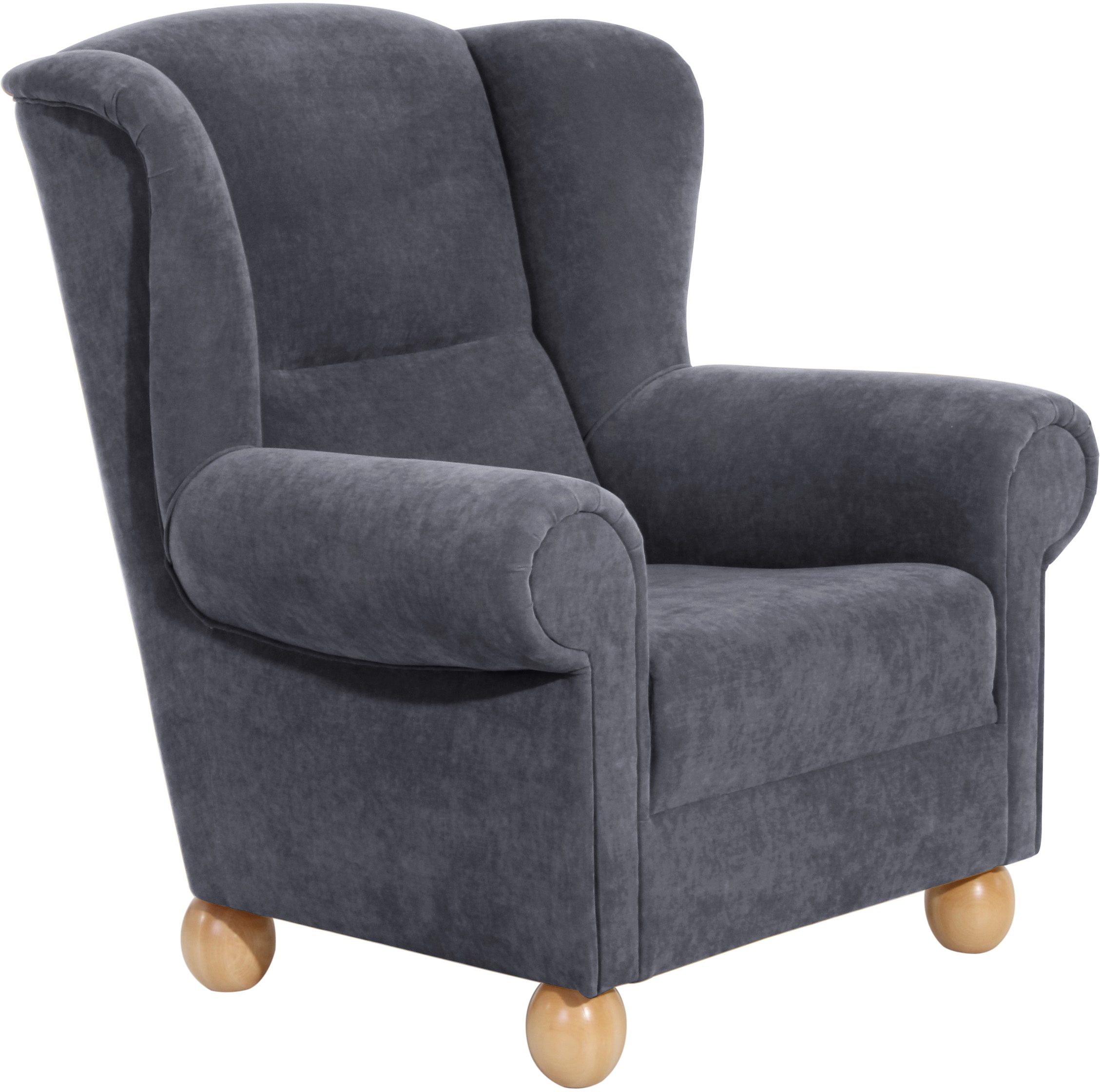 Max Winzer® Oorfauteuil Malmö met houten bolpootjes