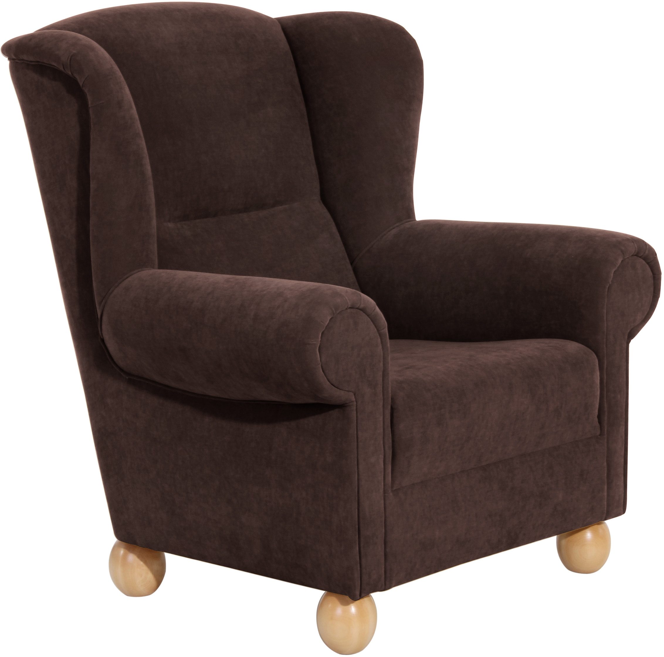 Max Winzer® Oorfauteuil Malmö met houten bolpootjes