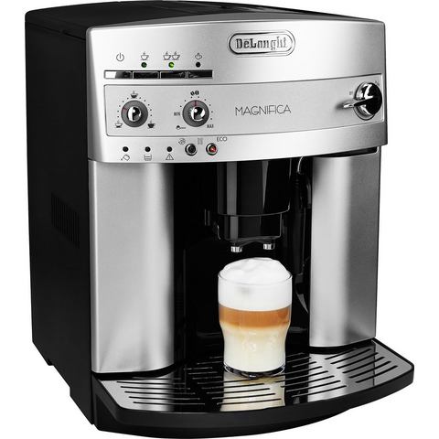 De'Longhi Volautomatisch koffiezetapparaat Magnifica ESAM 3200.S, met melkopschuimtuit, kegelmaalwerk 13 treden, uitneembare koffiezet-unit, 2-kopjesfunctie, in zilverkleur
