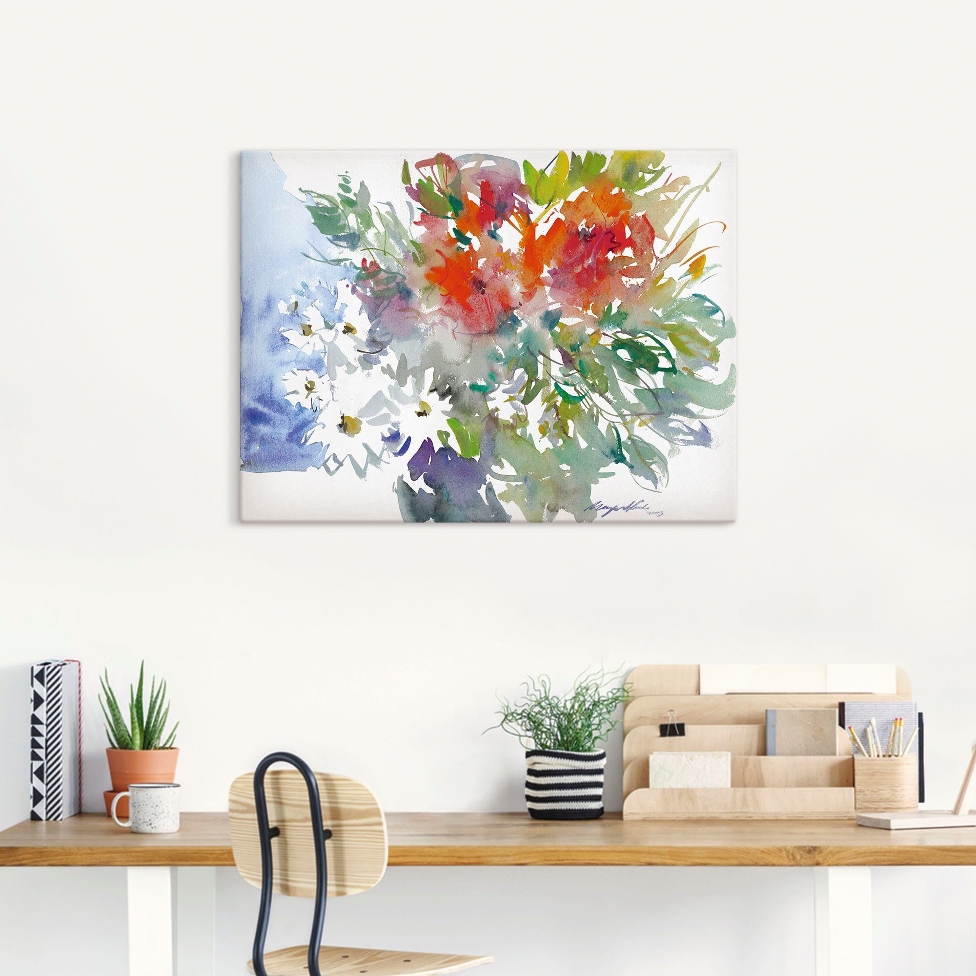 Artland Artprint Bos bloemen II als artprint op linnen, poster, muursticker in verschillende maten