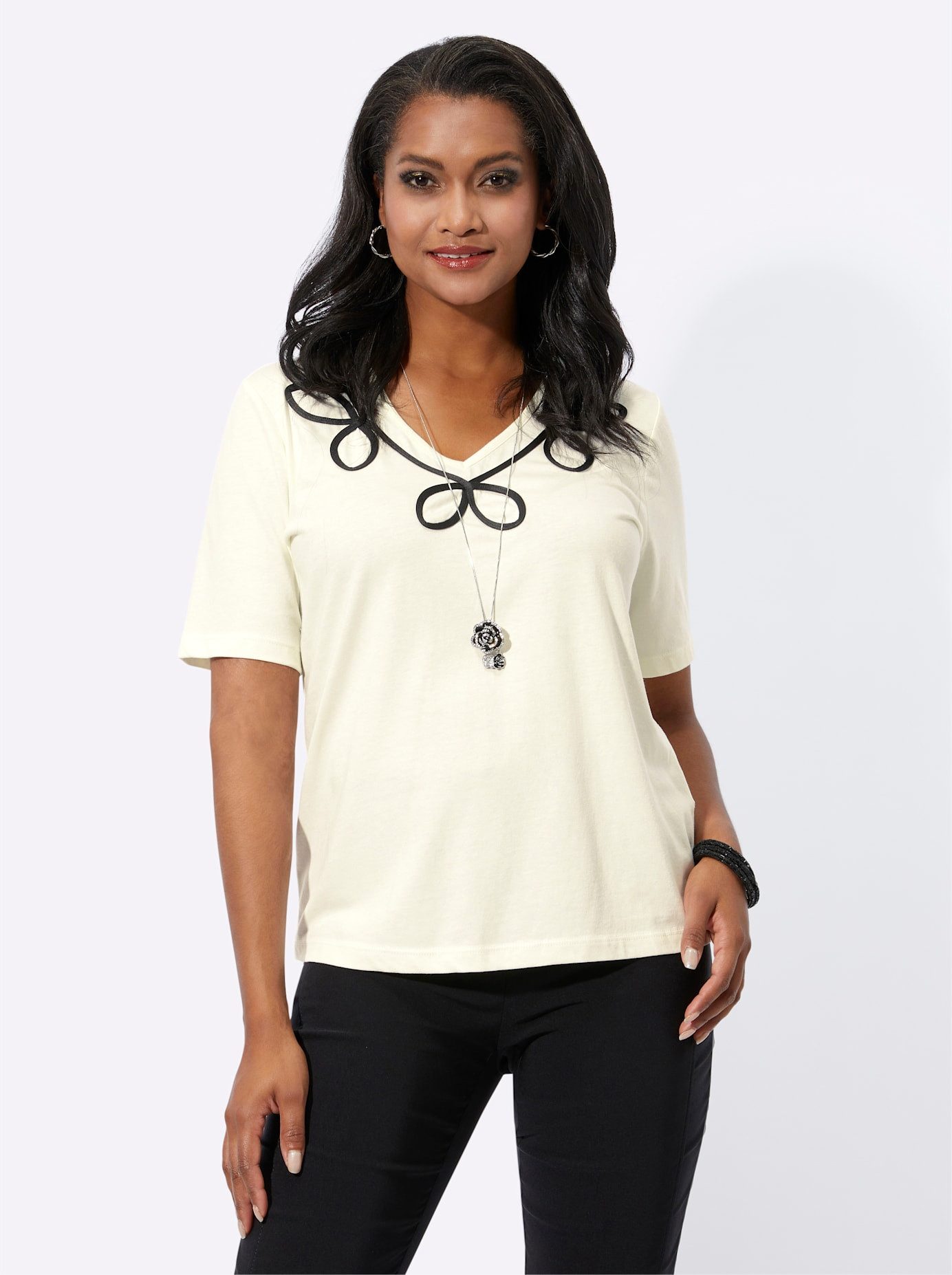 Lady Shirt met korte mouwen (1-delig)