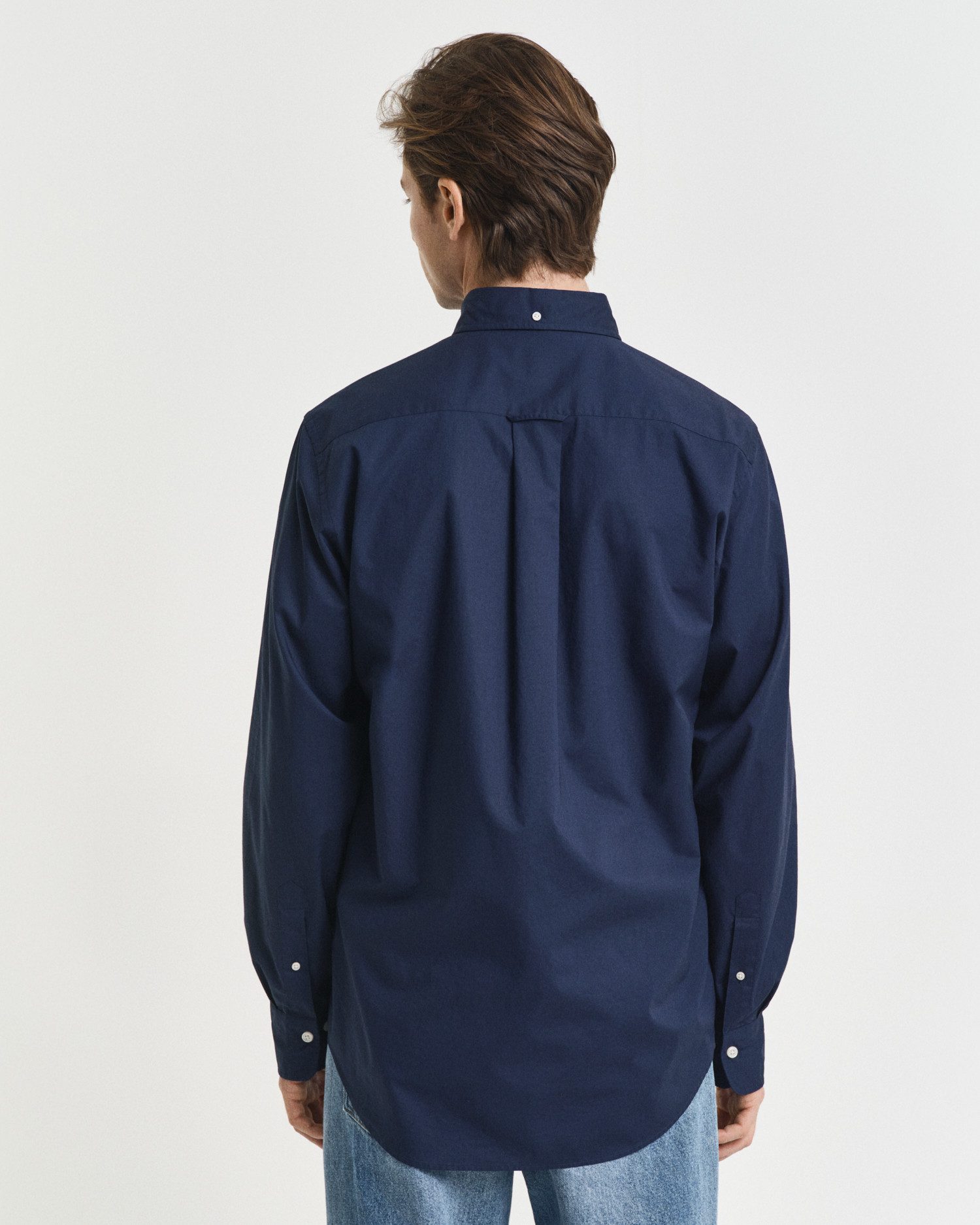 Gant Overhemd met lange mouwen Regular fit poplin overhemd licht slijtvast easy care