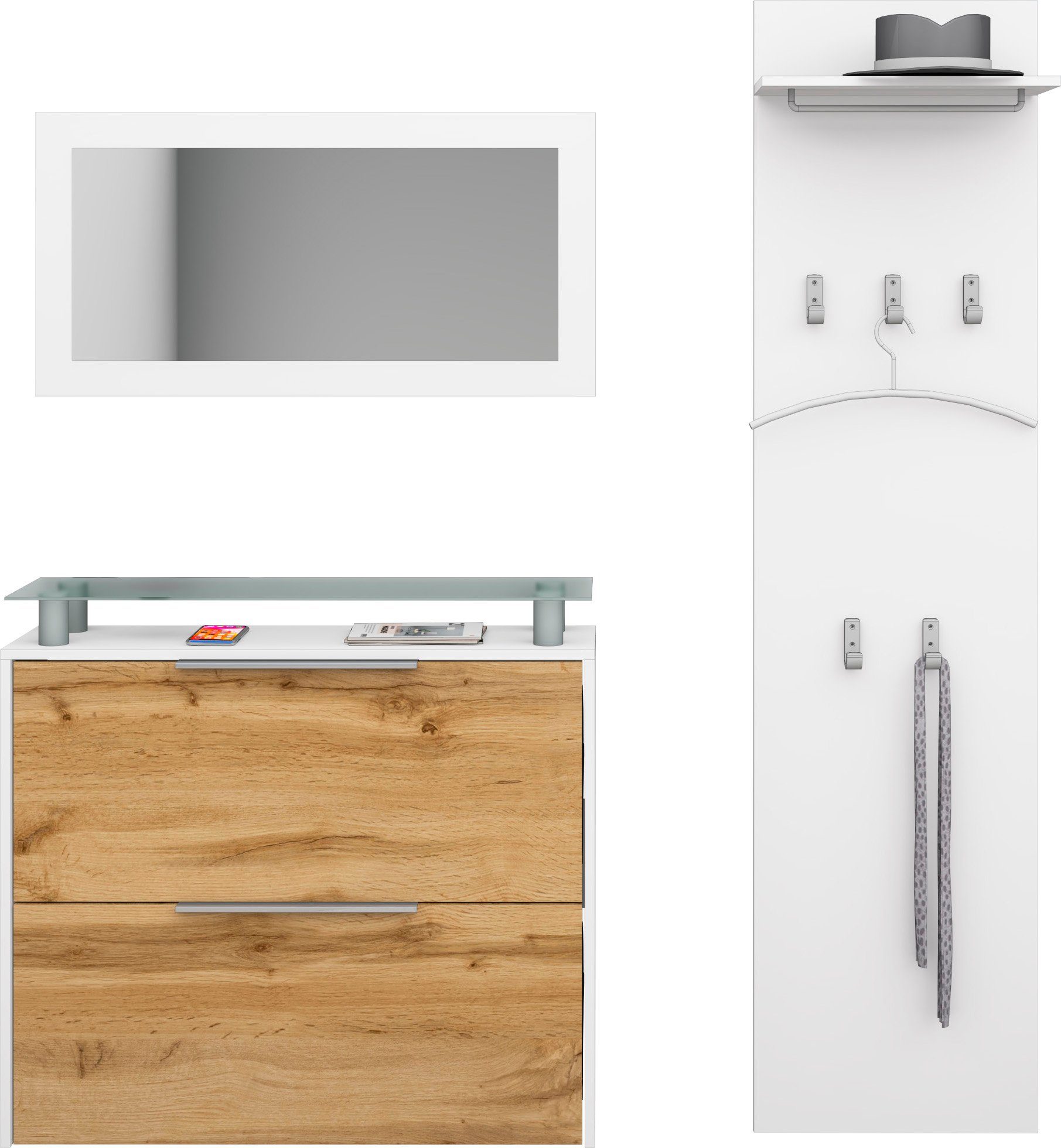 borchardt Möbel Halmeubelset Rena 2(3-delig) (set, 3-delig)