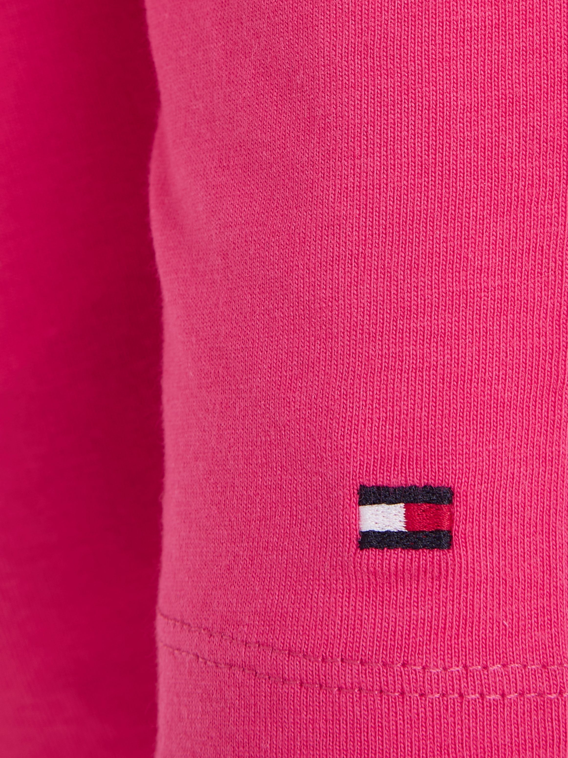 Tommy Hilfiger Shirt met lange mouwen SLIM SIGNATURE OPEN NK 3/4SLV met tommy hilfiger signature-logo-opschrift